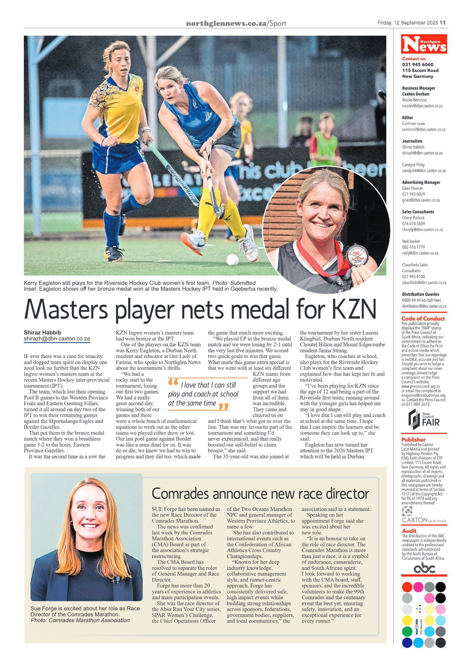 Northglen News 12 September 2025 page 11