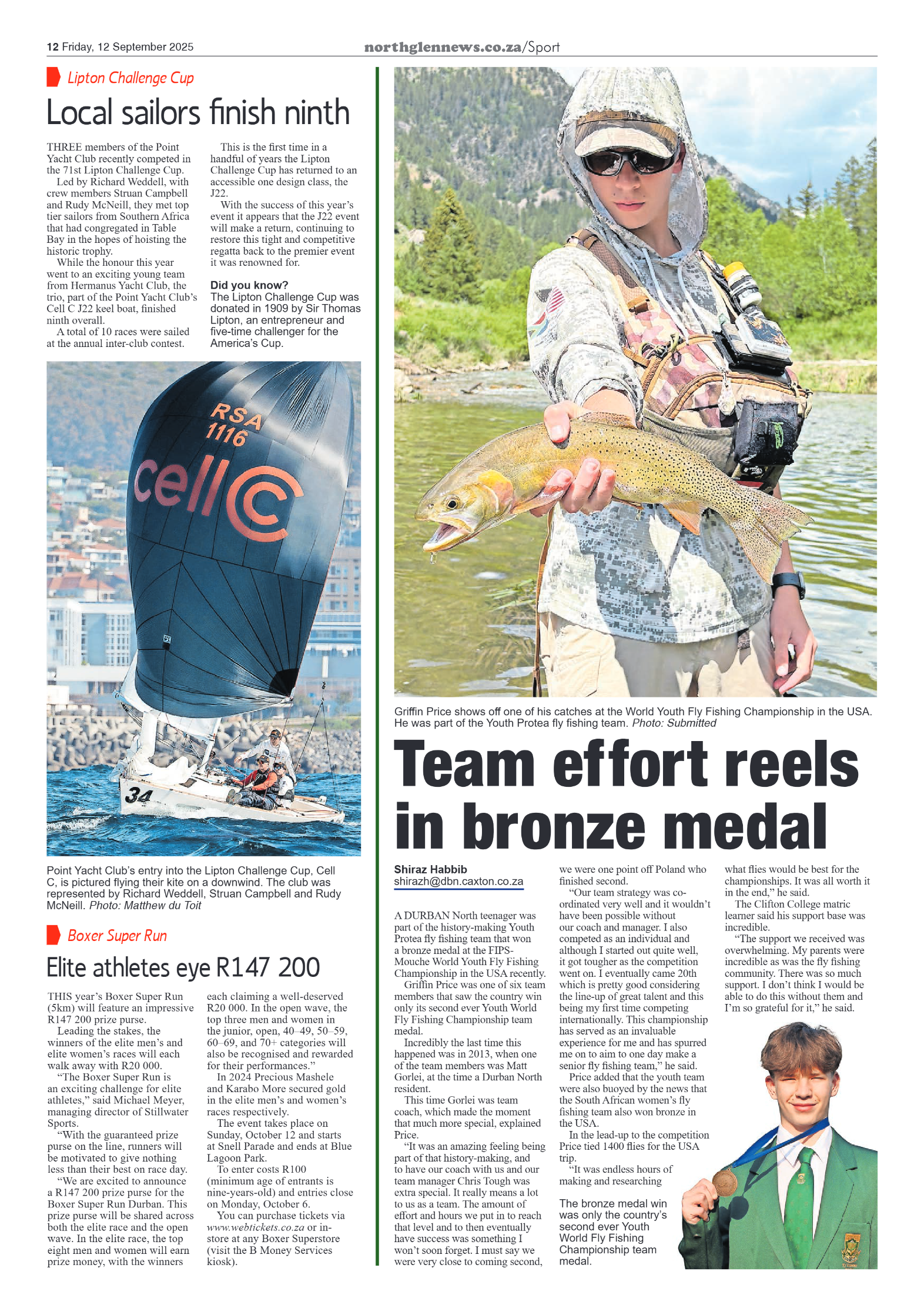 Northglen News 12 September 2025 page 12