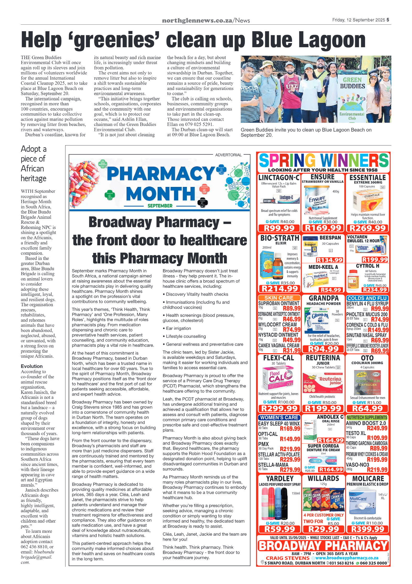 Northglen News 12 September 2025 page 5
