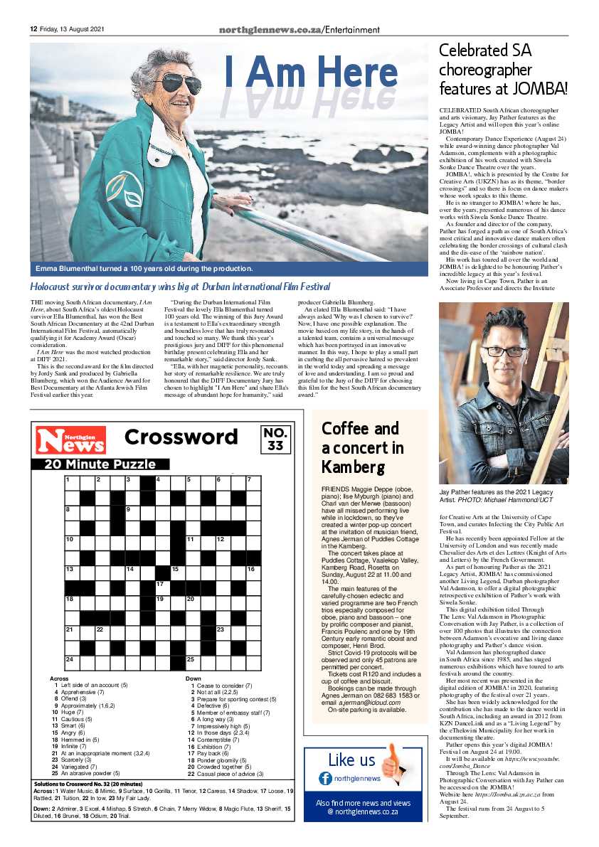 Northglen News 13 August 2021 page 12