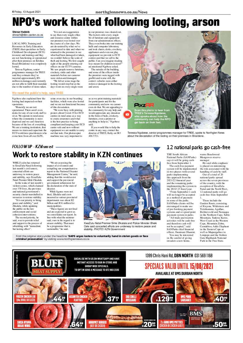 Northglen News 13 August 2021 page 4
