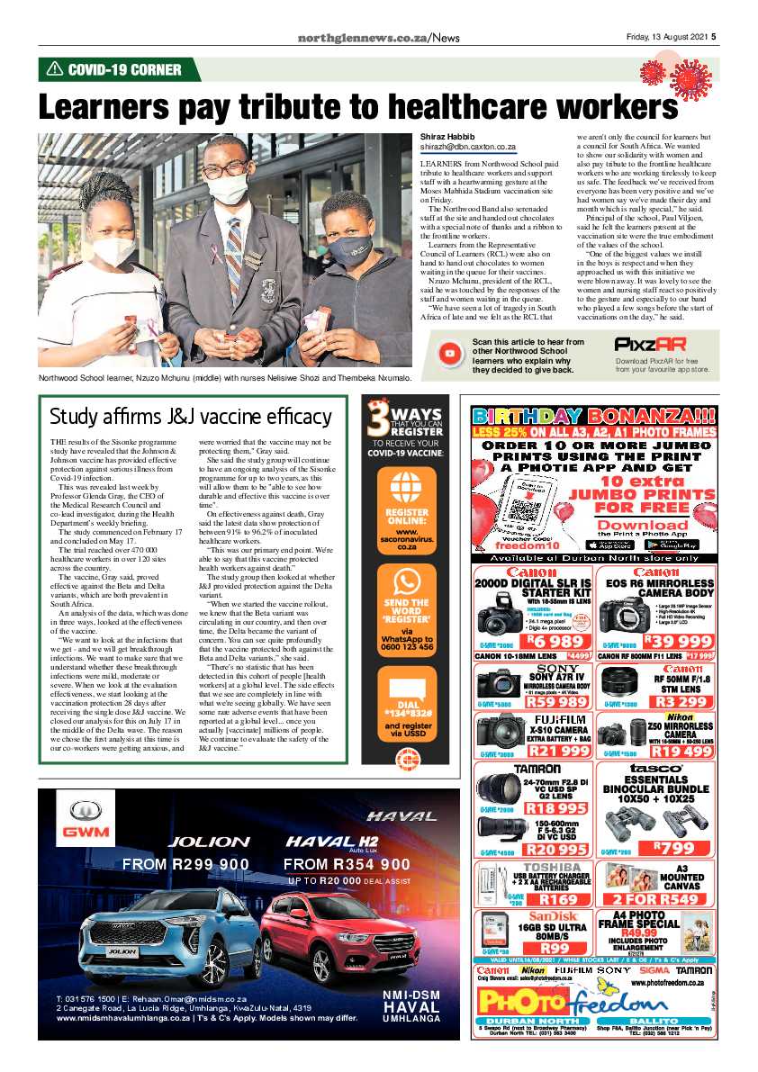 Northglen News 13 August 2021 page 5