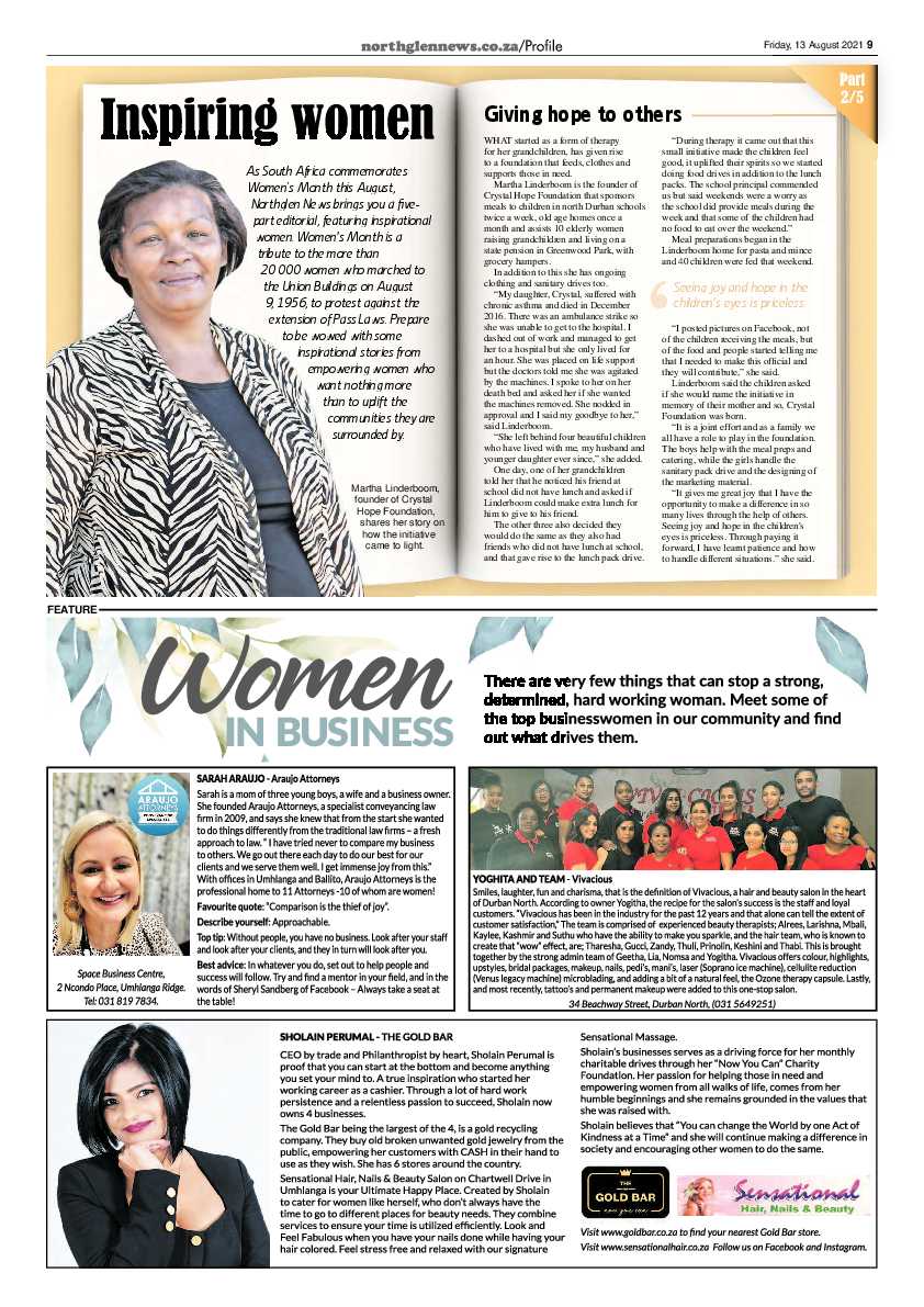 Northglen News 13 August 2021 page 9