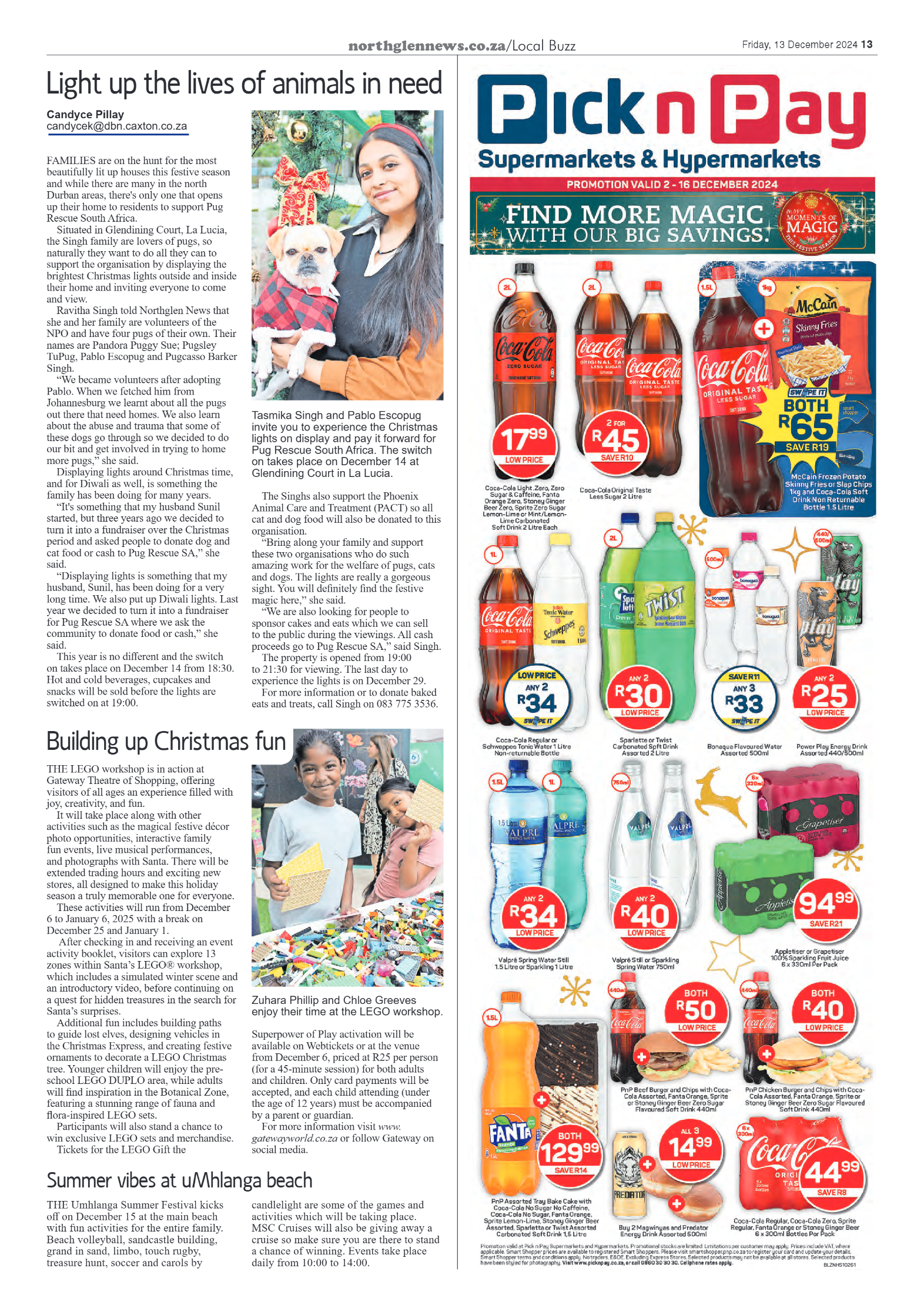 Northglen News 13 December 2024 page 13