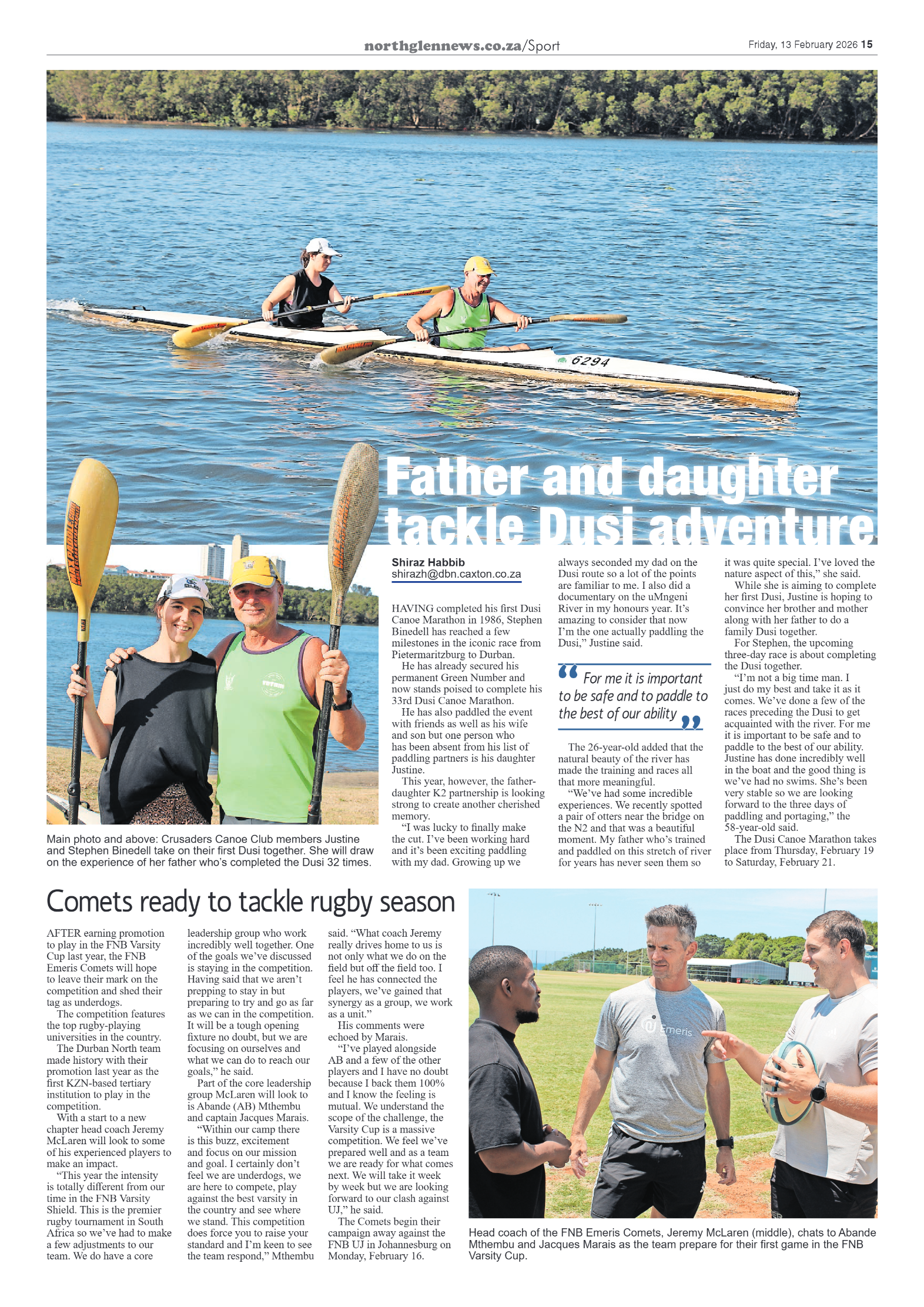 Northglen News 13 February 2026 page 15