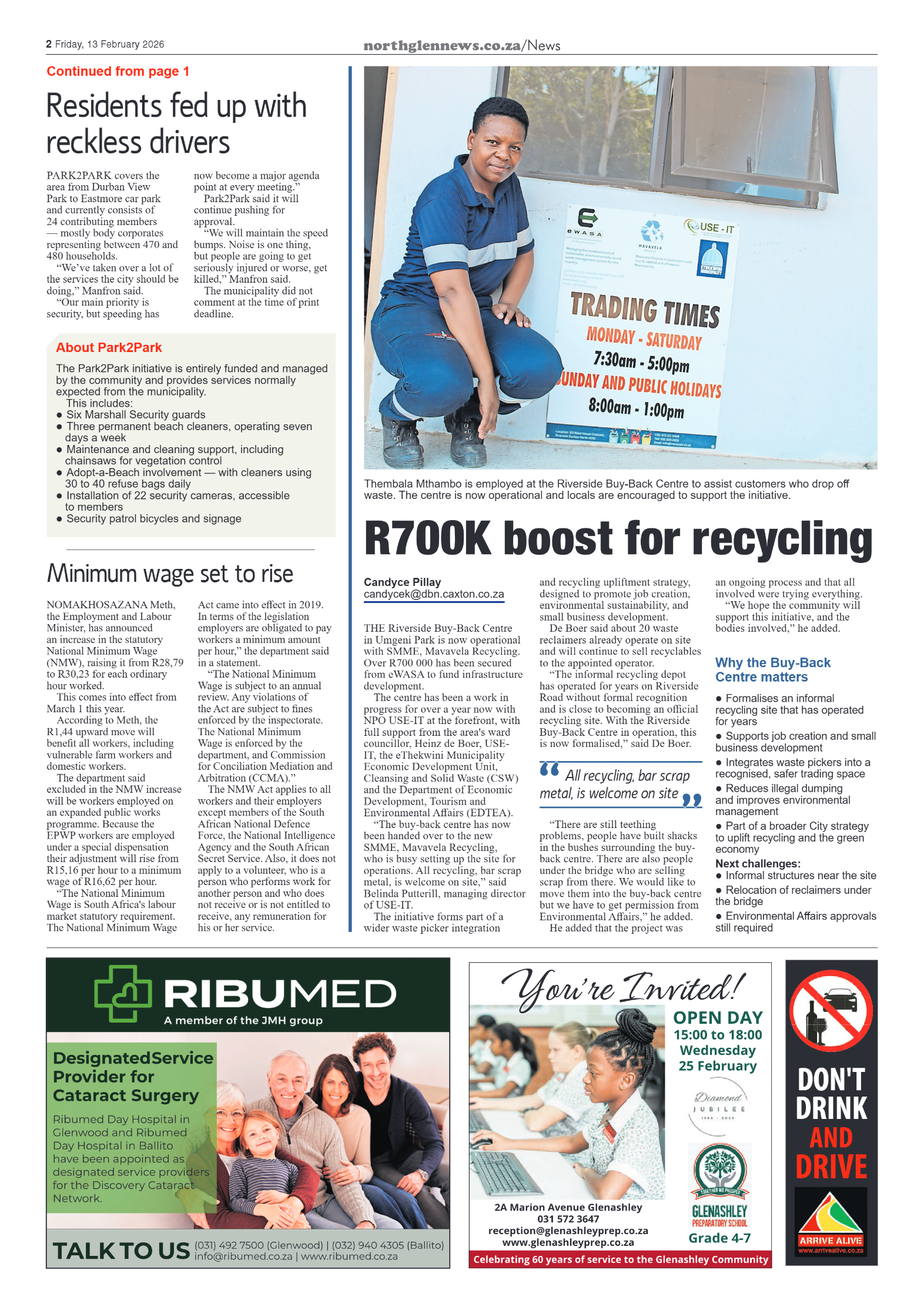 Northglen News 13 February 2026 page 2