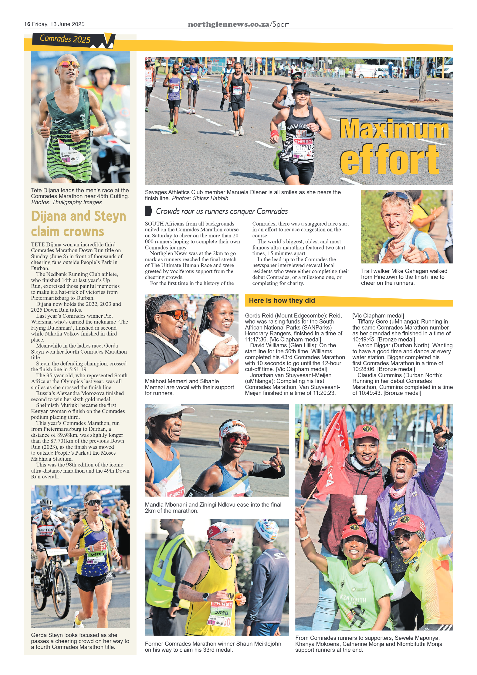 Northglen News 13 June 2025 page 16