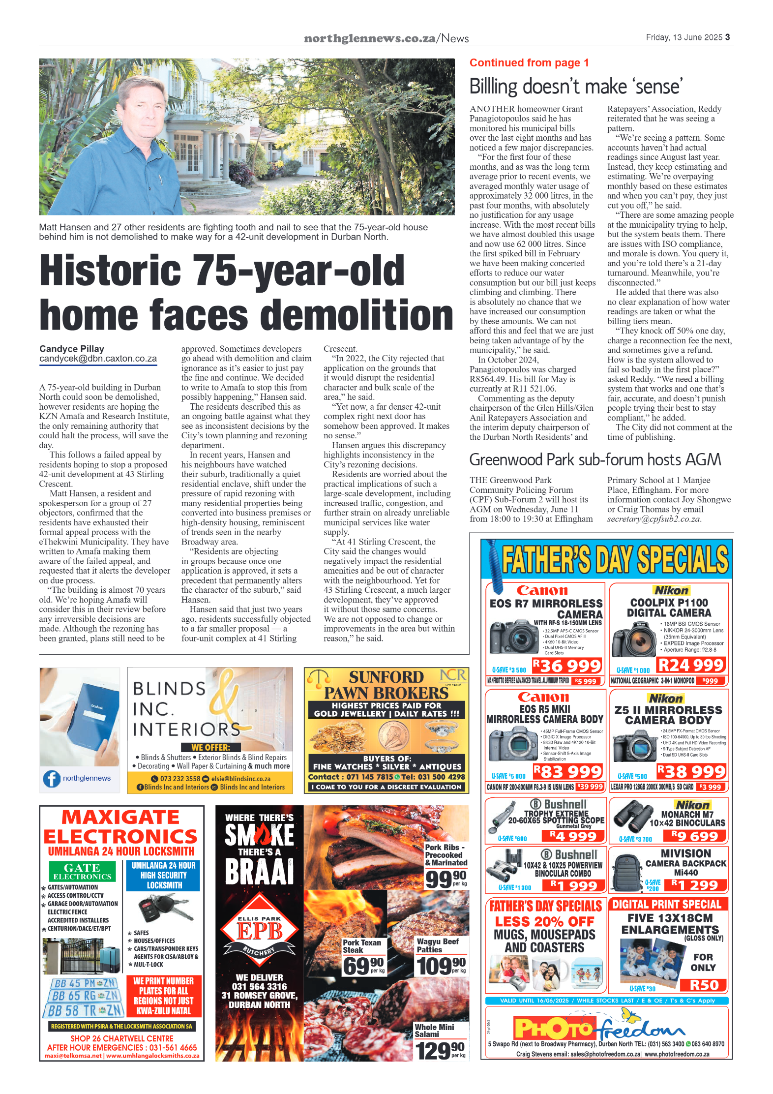 Northglen News 13 June 2025 page 3
