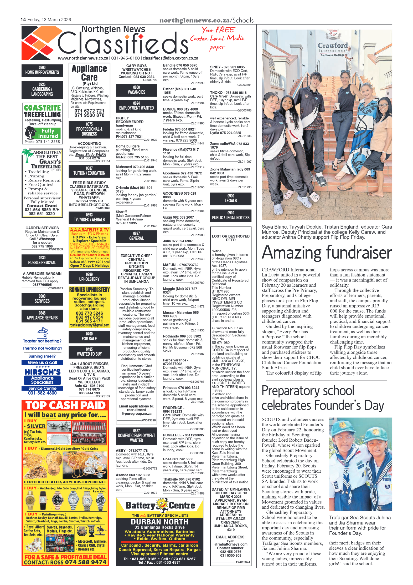 Northglen News 13 March 2026 page 14