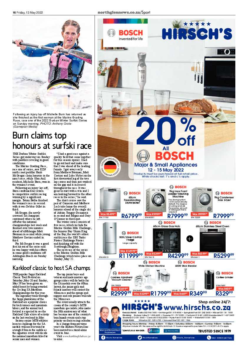 Northglen News 13 May 2022 page 16