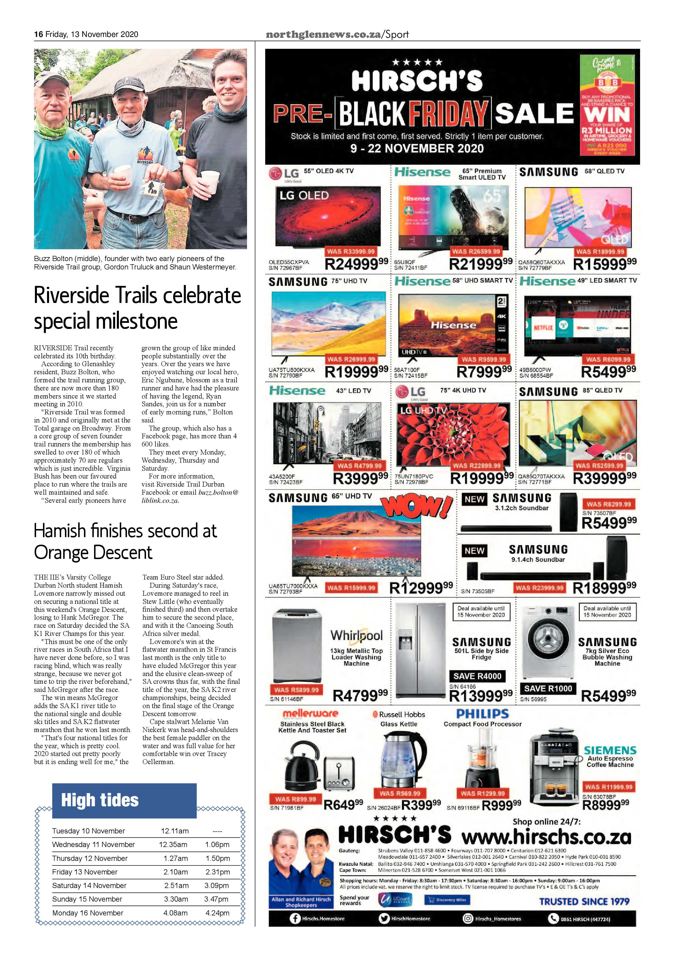 Northglen News 13 November 2020 page 16