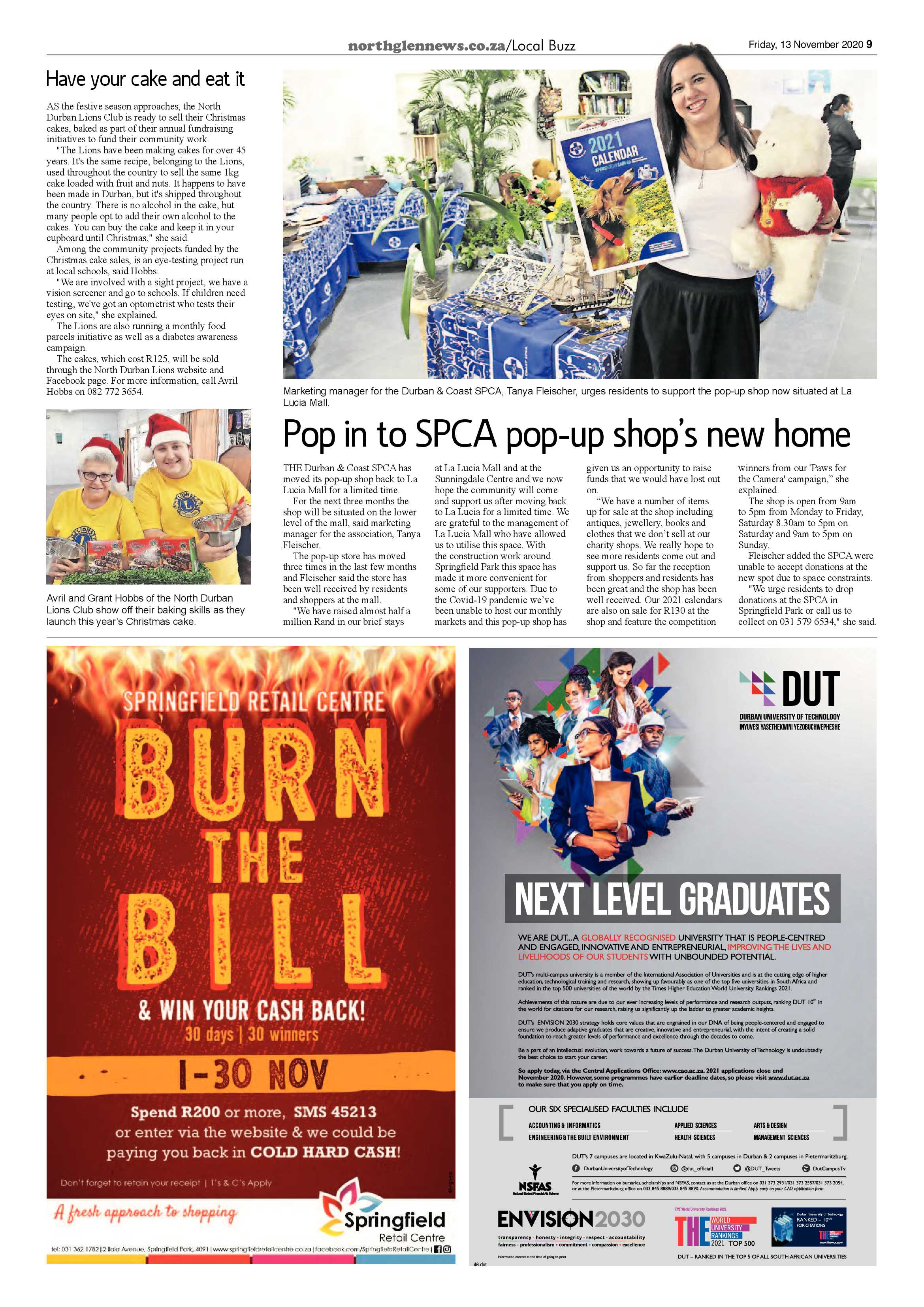 Northglen News 13 November 2020 page 9
