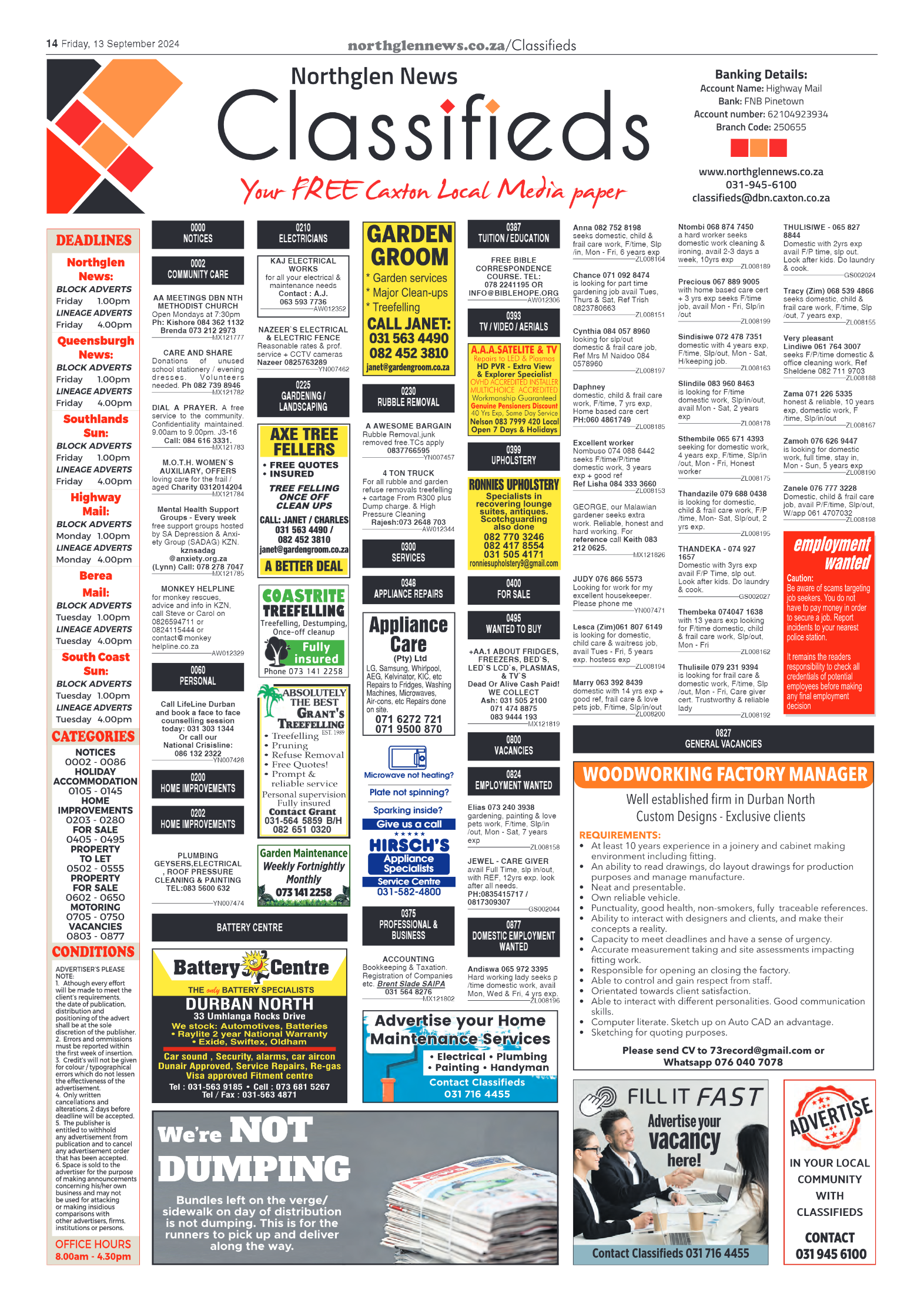 Northglen News 13 September 2024 page 14