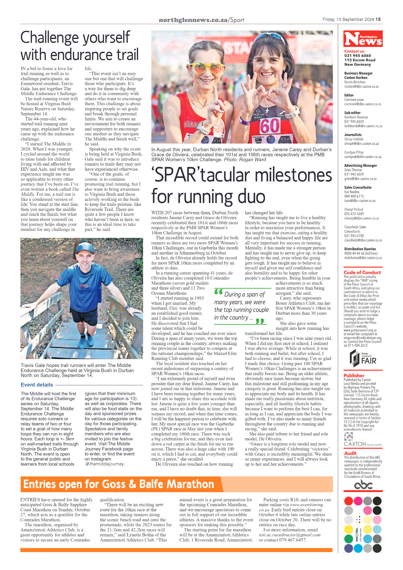 Northglen News 13 September 2024 page 15