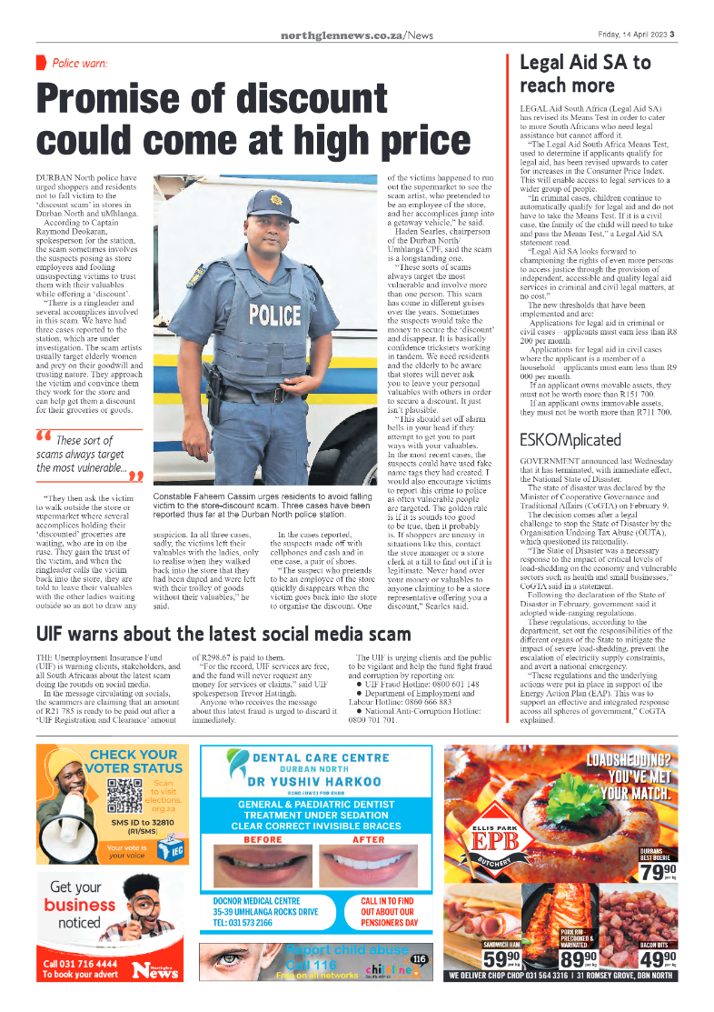 Northglen News 14 April 2023 page 3