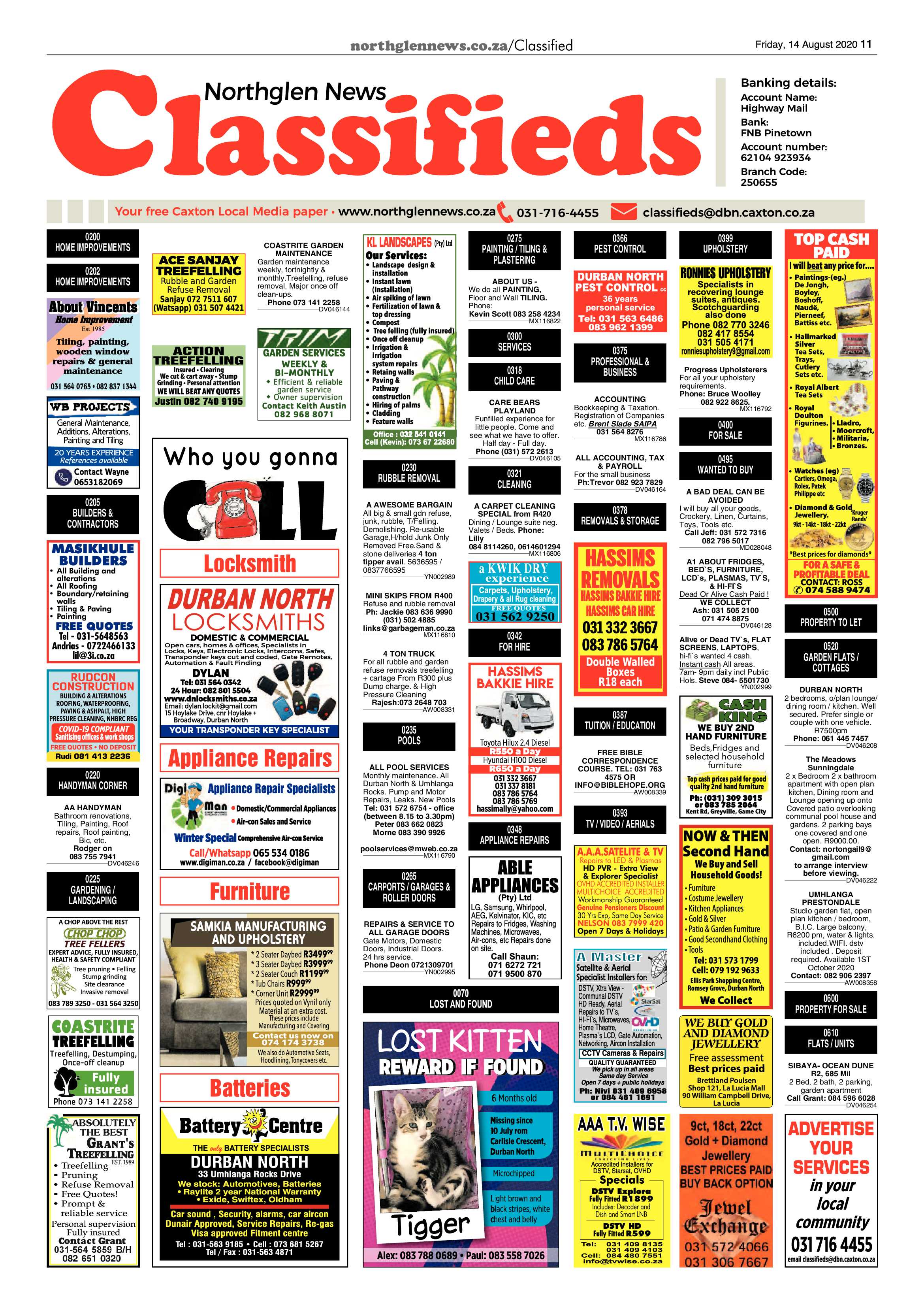 Northglen News 14 August 2020 page 11