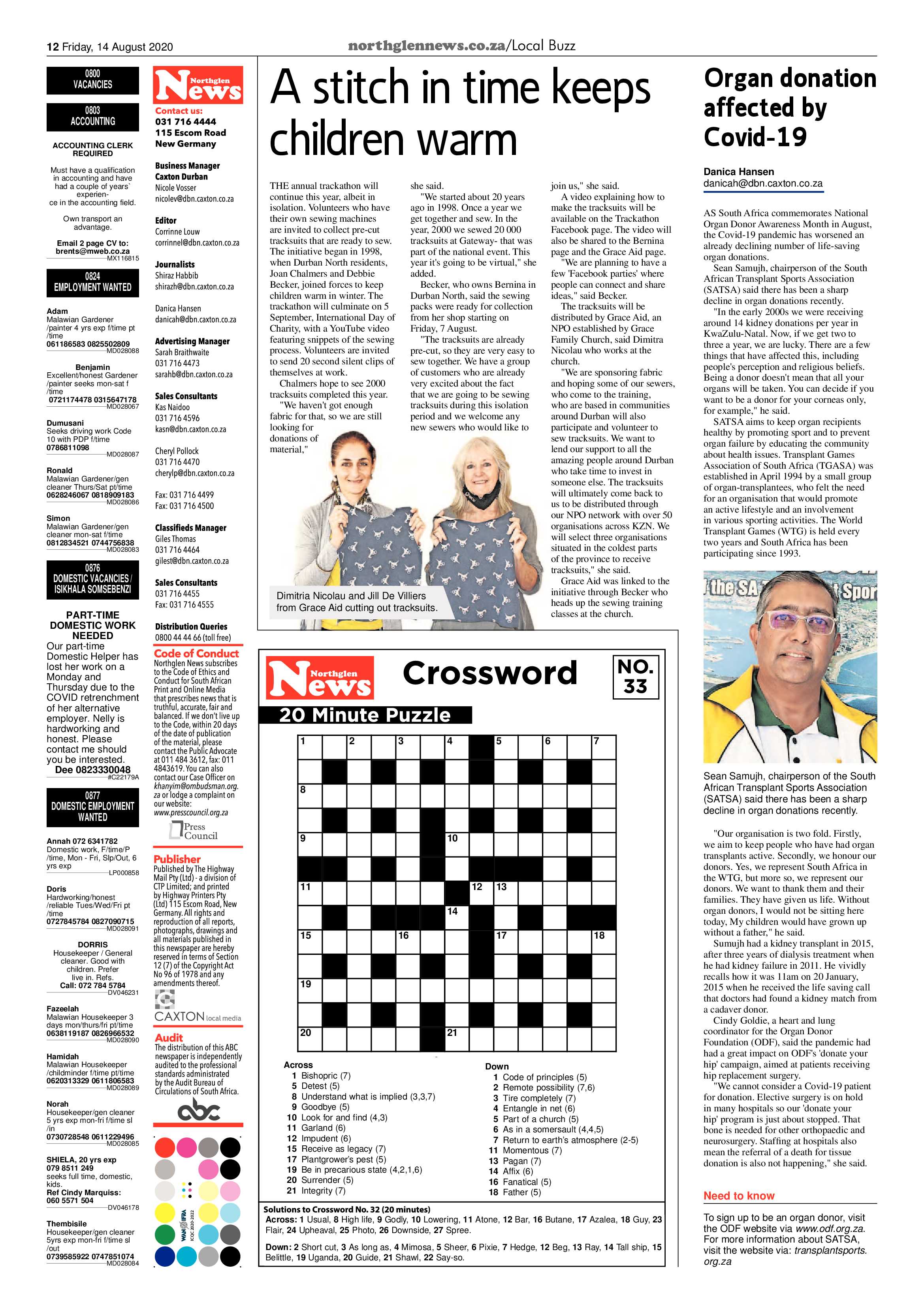 Northglen News 14 August 2020 page 12