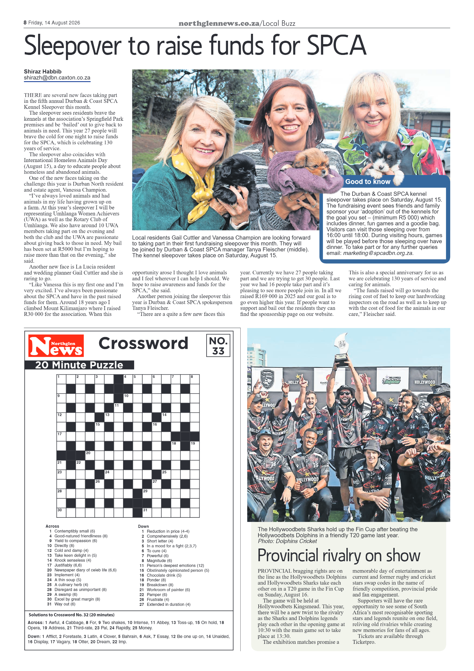 Northglen News 14 August 2026 page 8