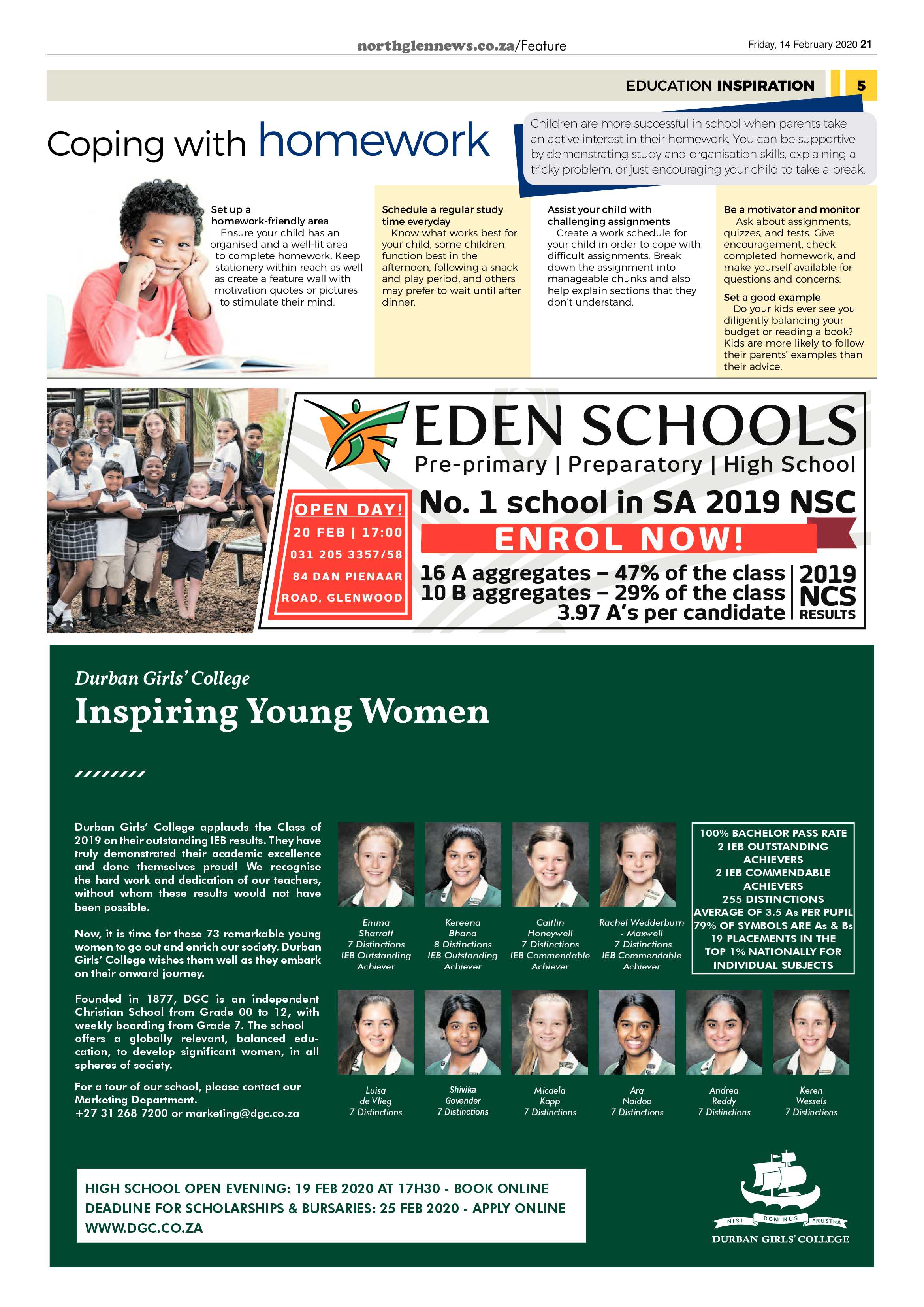 Northglen News 14 February 2020 page 21