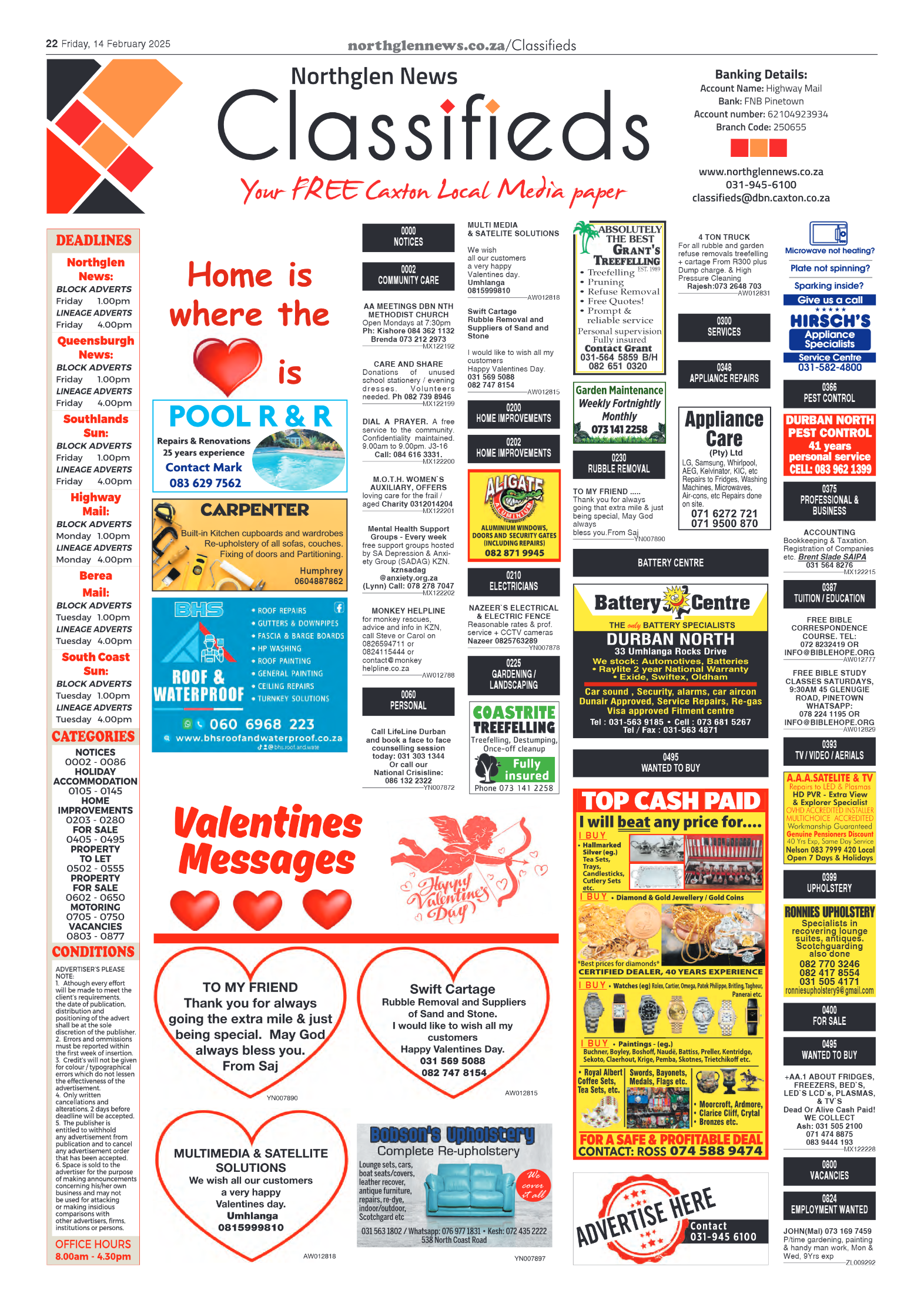 Northglen News 14 February 2025 page 22