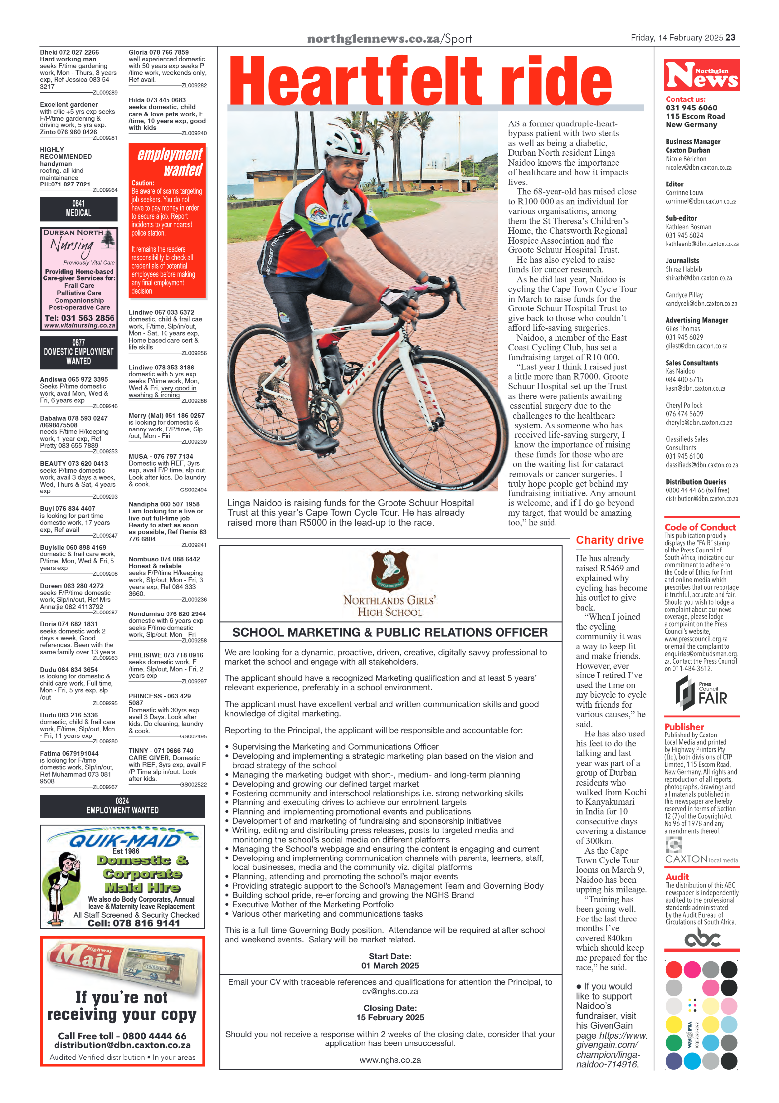 Northglen News 14 February 2025 page 23