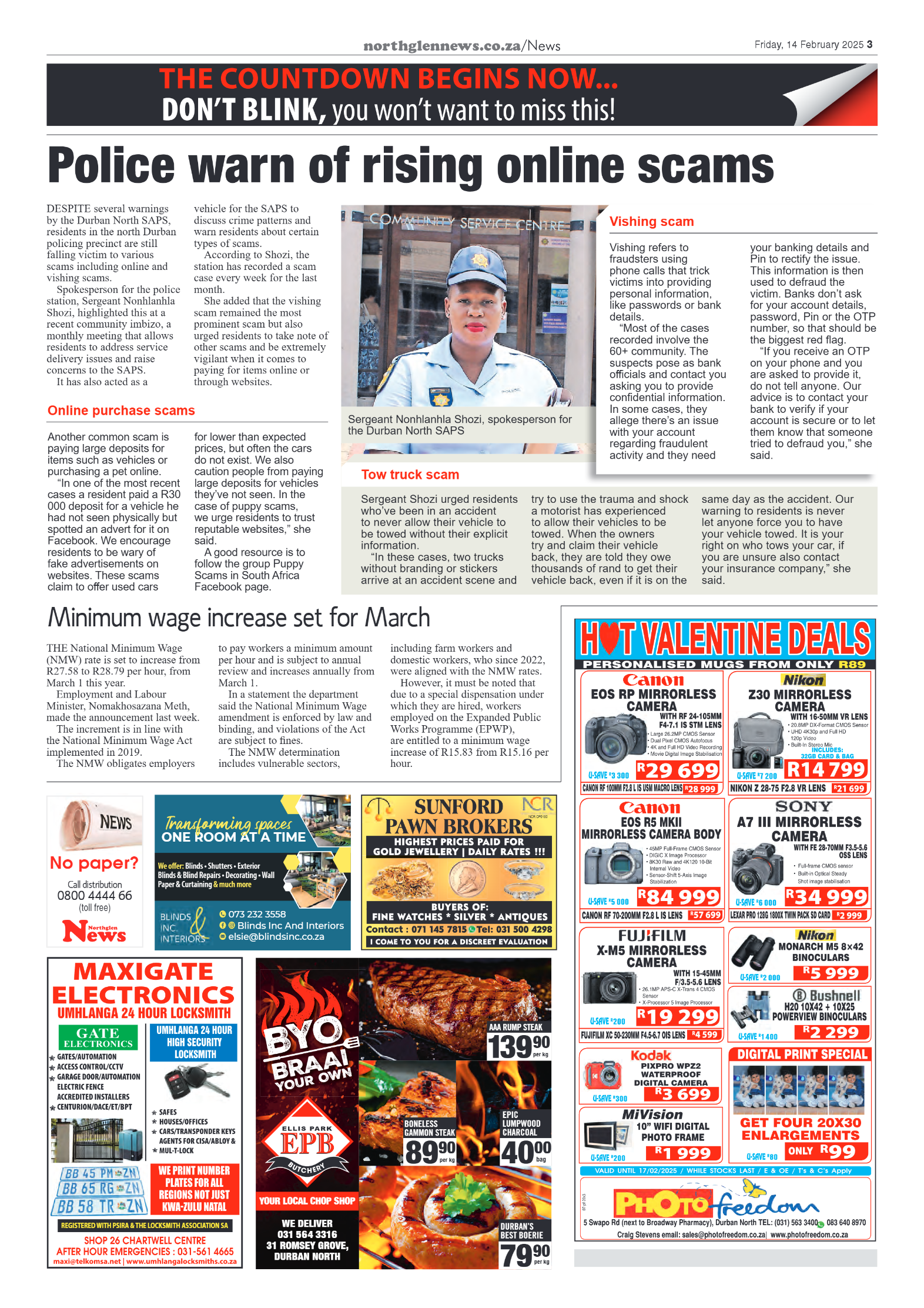 Northglen News 14 February 2025 page 3