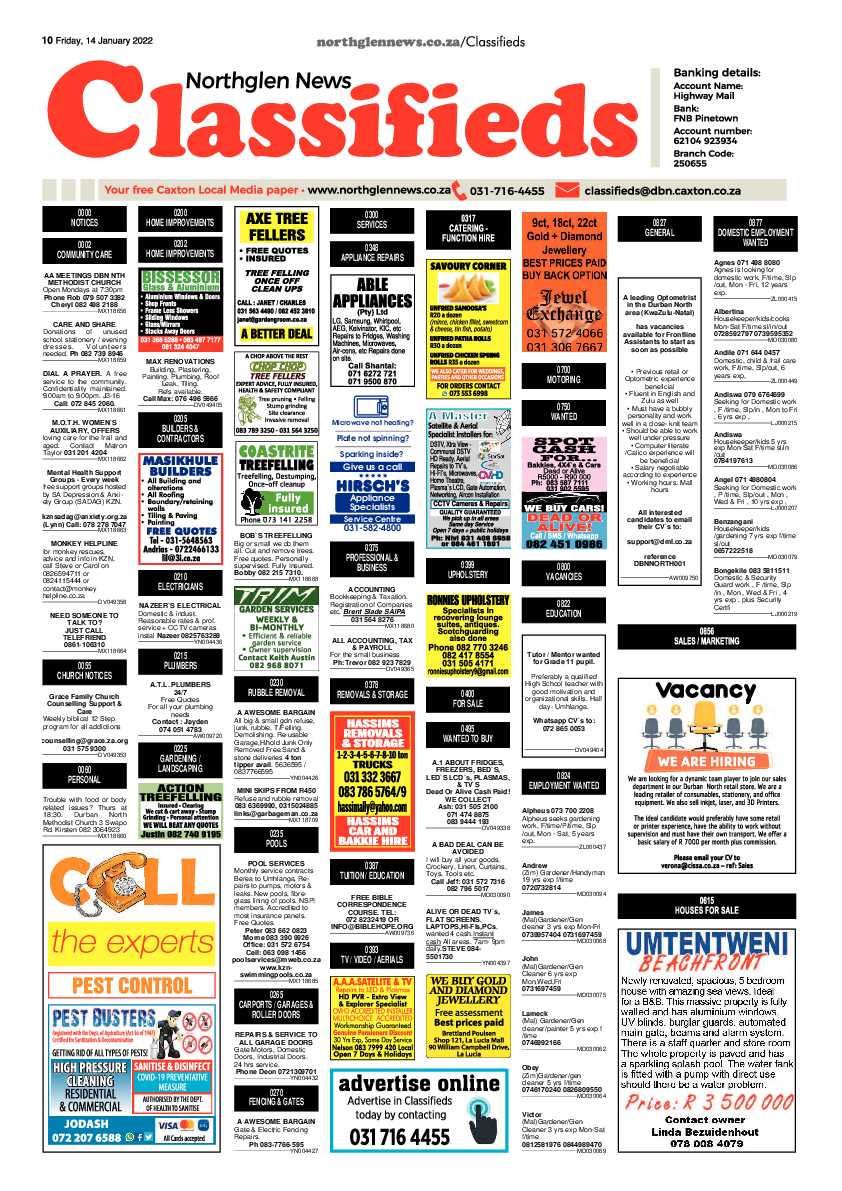 Northglen News 14 January 2022 page 10