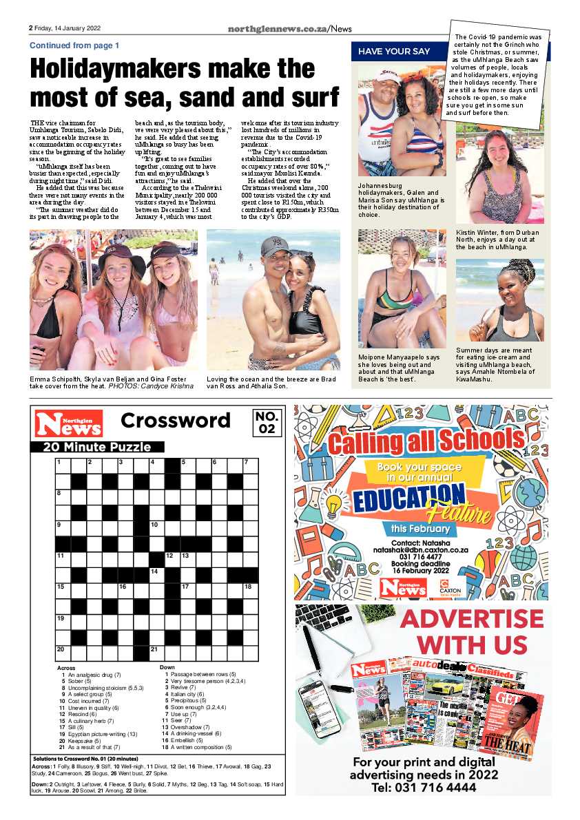 Northglen News 14 January 2022 page 2