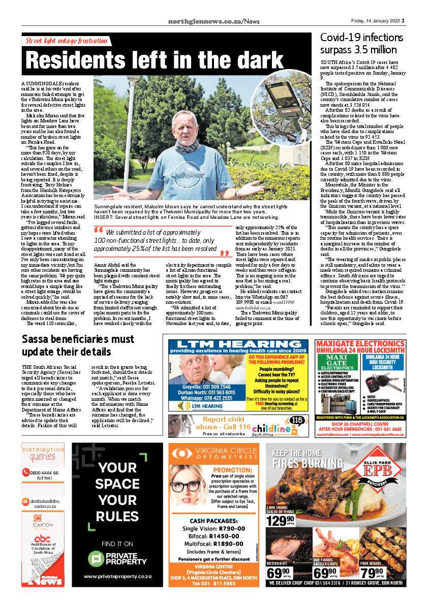 Northglen News 14 January 2022 page 3
