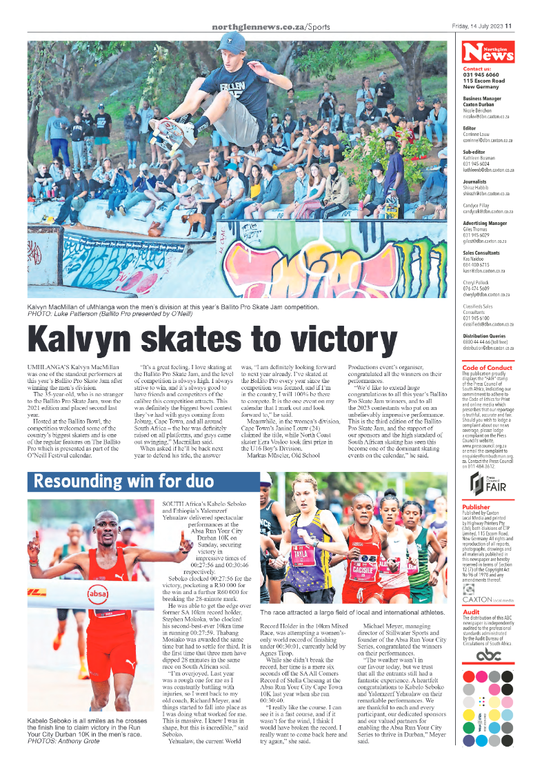 Northglen News 14 July 2023 page 11