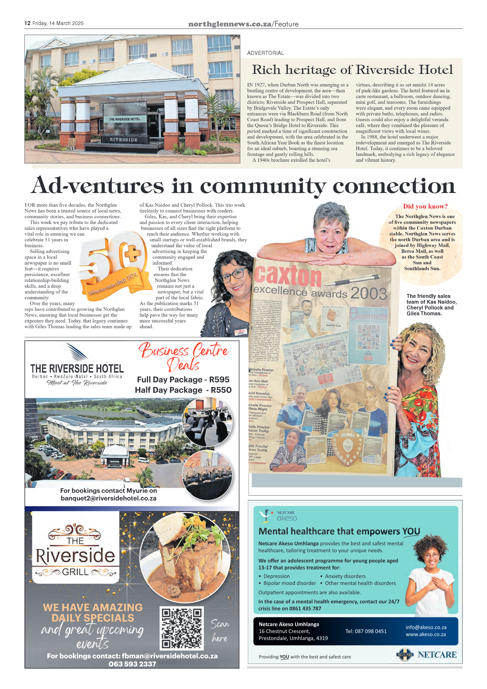 Northglen News 14 March 2025 page 12