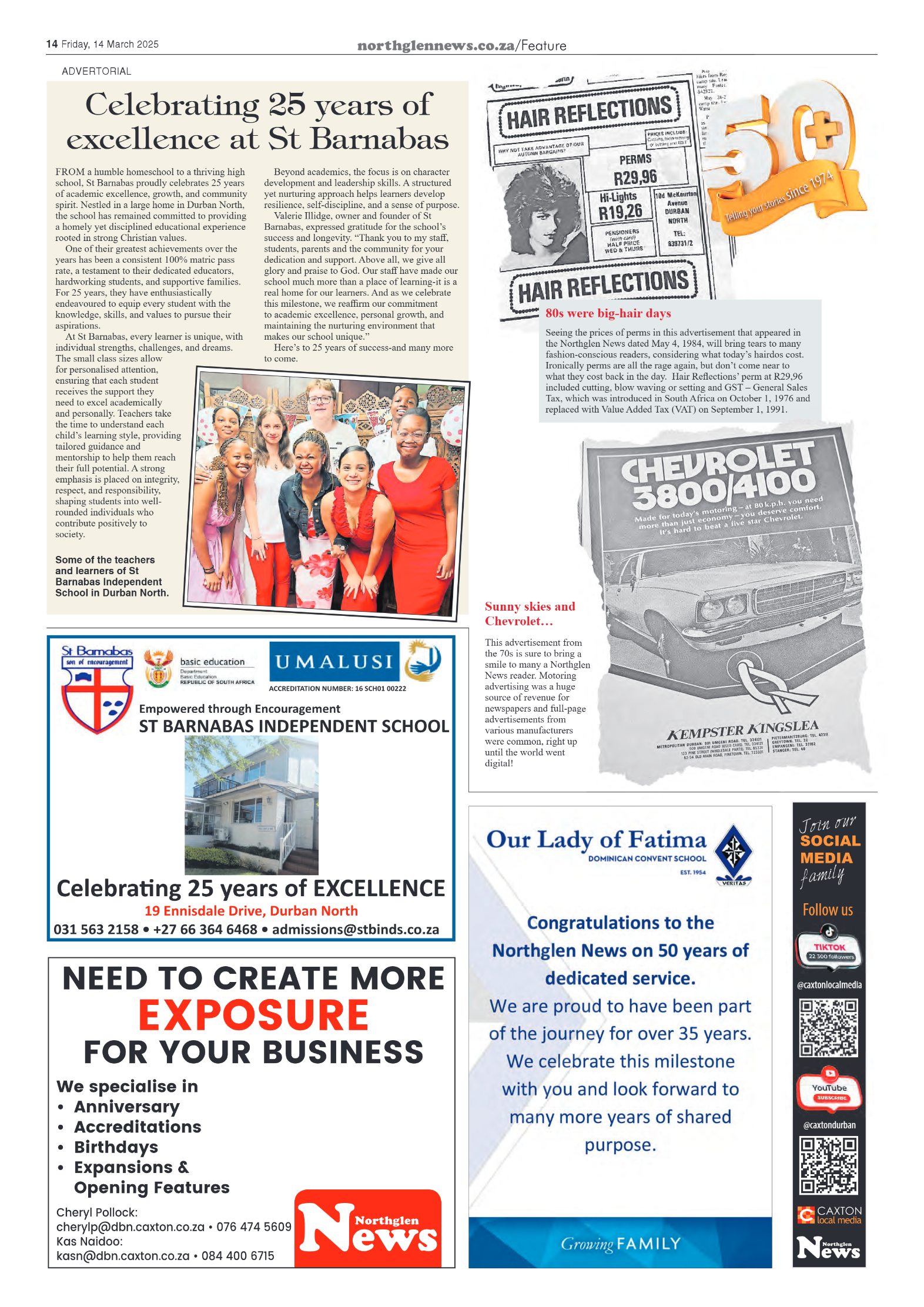 Northglen News 14 March 2025 page 14