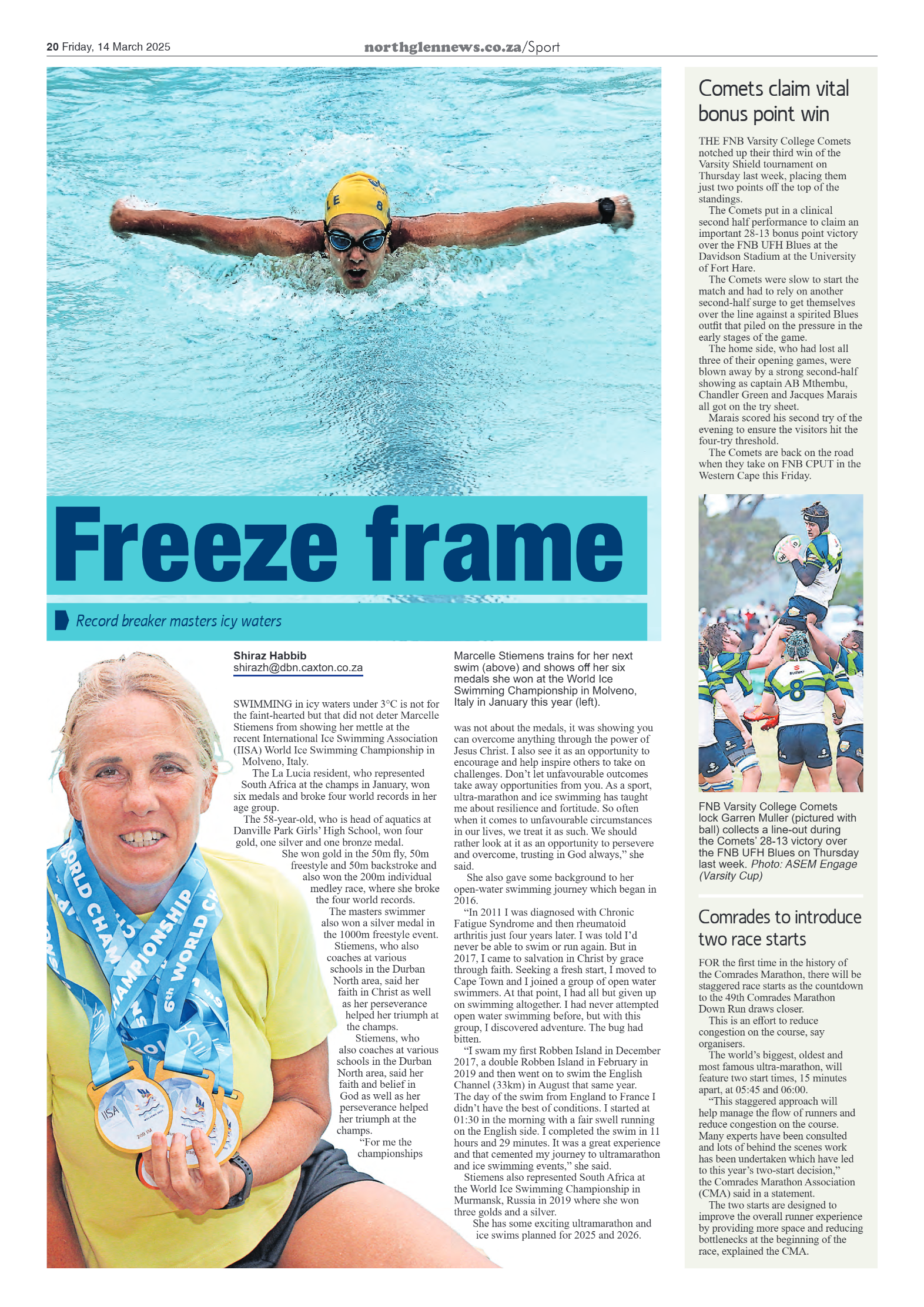 Northglen News 14 March 2025 page 20
