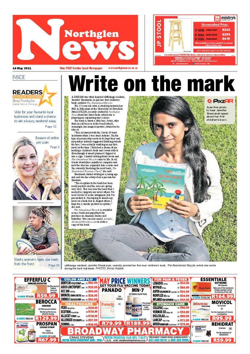 Northglen News 14 May 2021 page 1