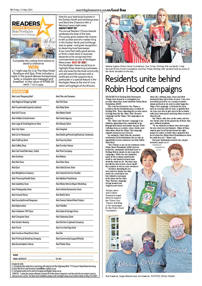 Northglen News 14 May 2021 page 12