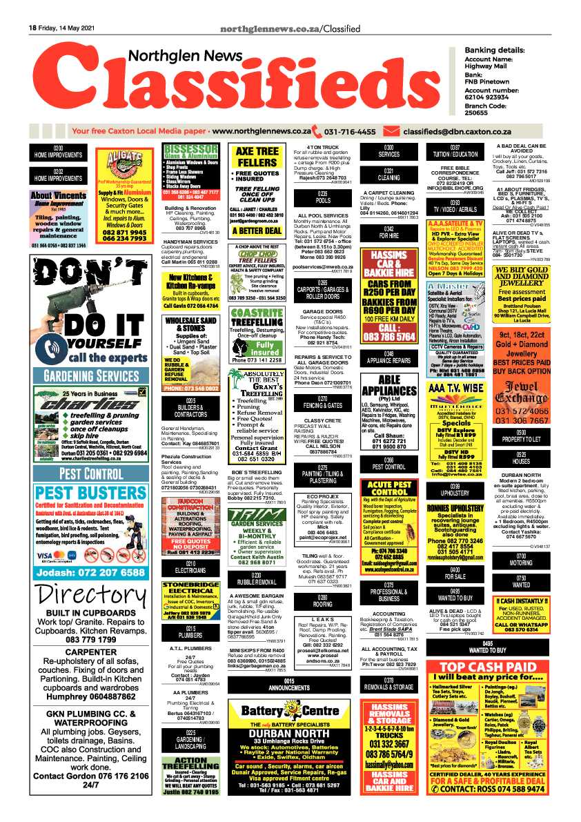 Northglen News 14 May 2021 page 18