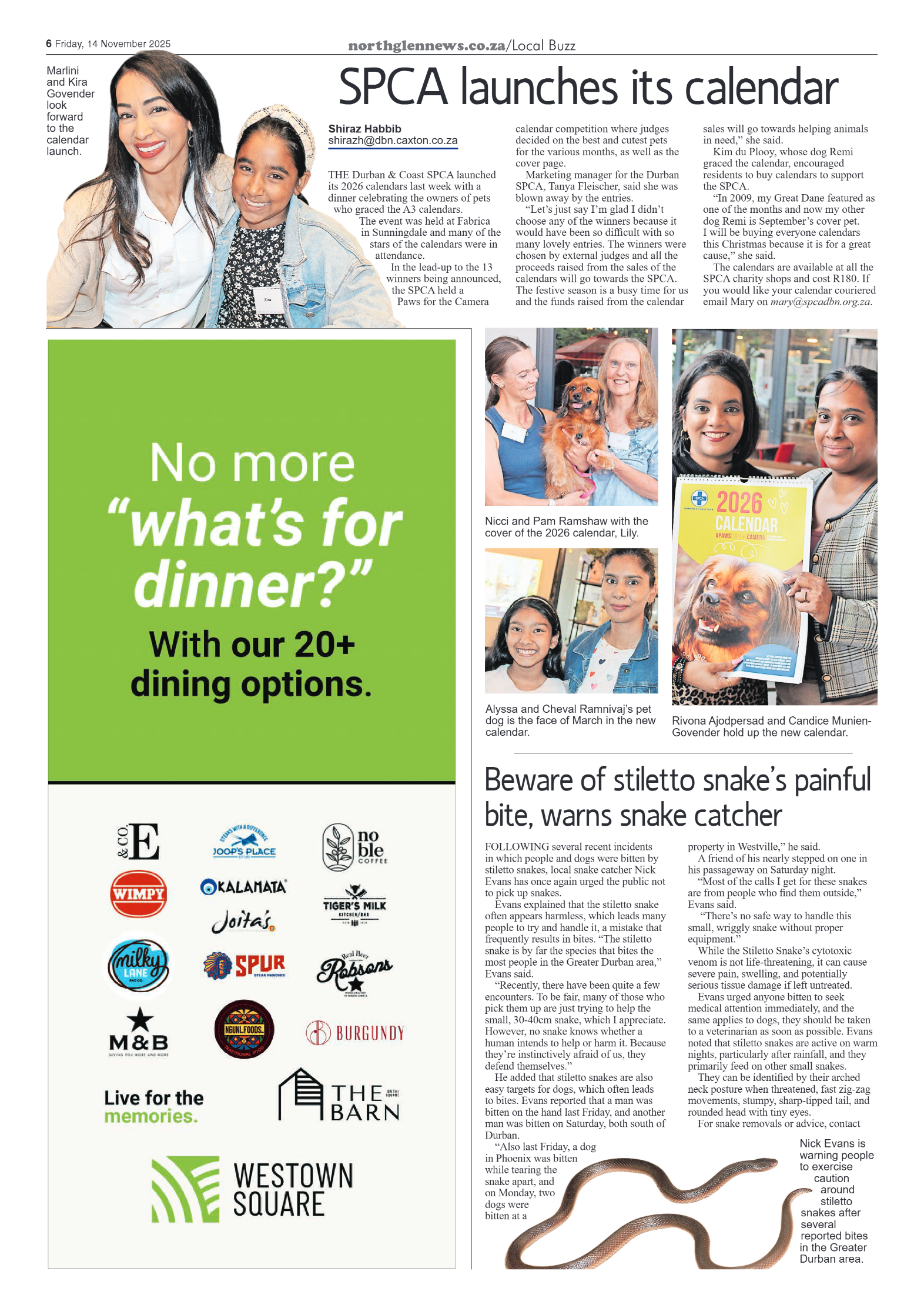 Northglen News 14 November 2025 page 6