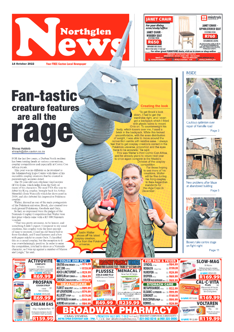 Northglen News 14 October 2022 page 1