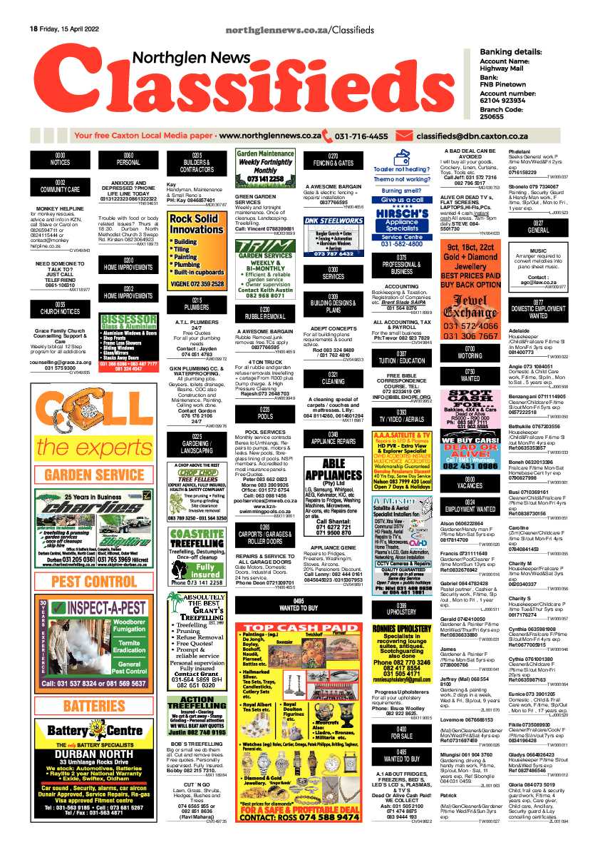 Northglen News 15 April 2022 page 18