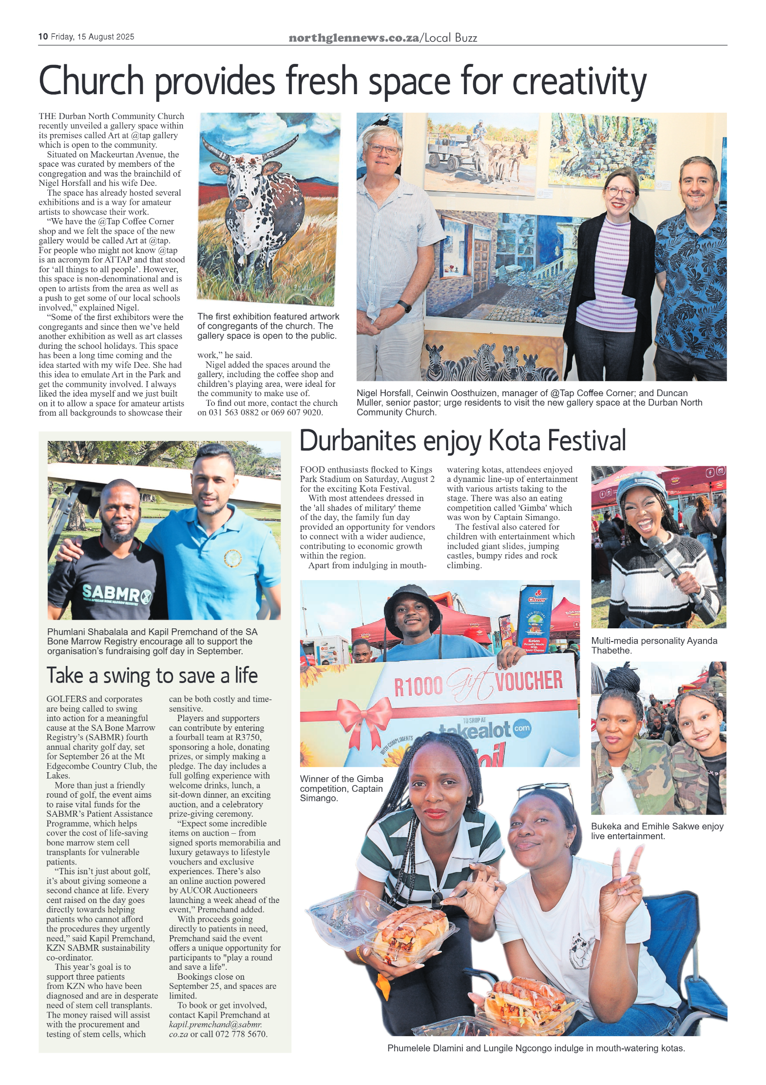Northglen News 15 August 2025 page 10