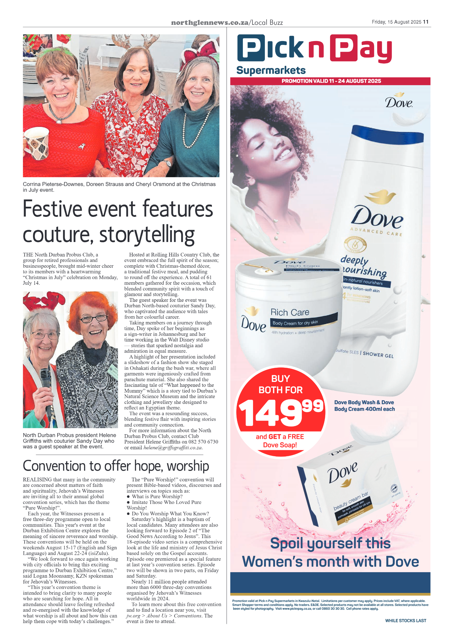 Northglen News 15 August 2025 page 11