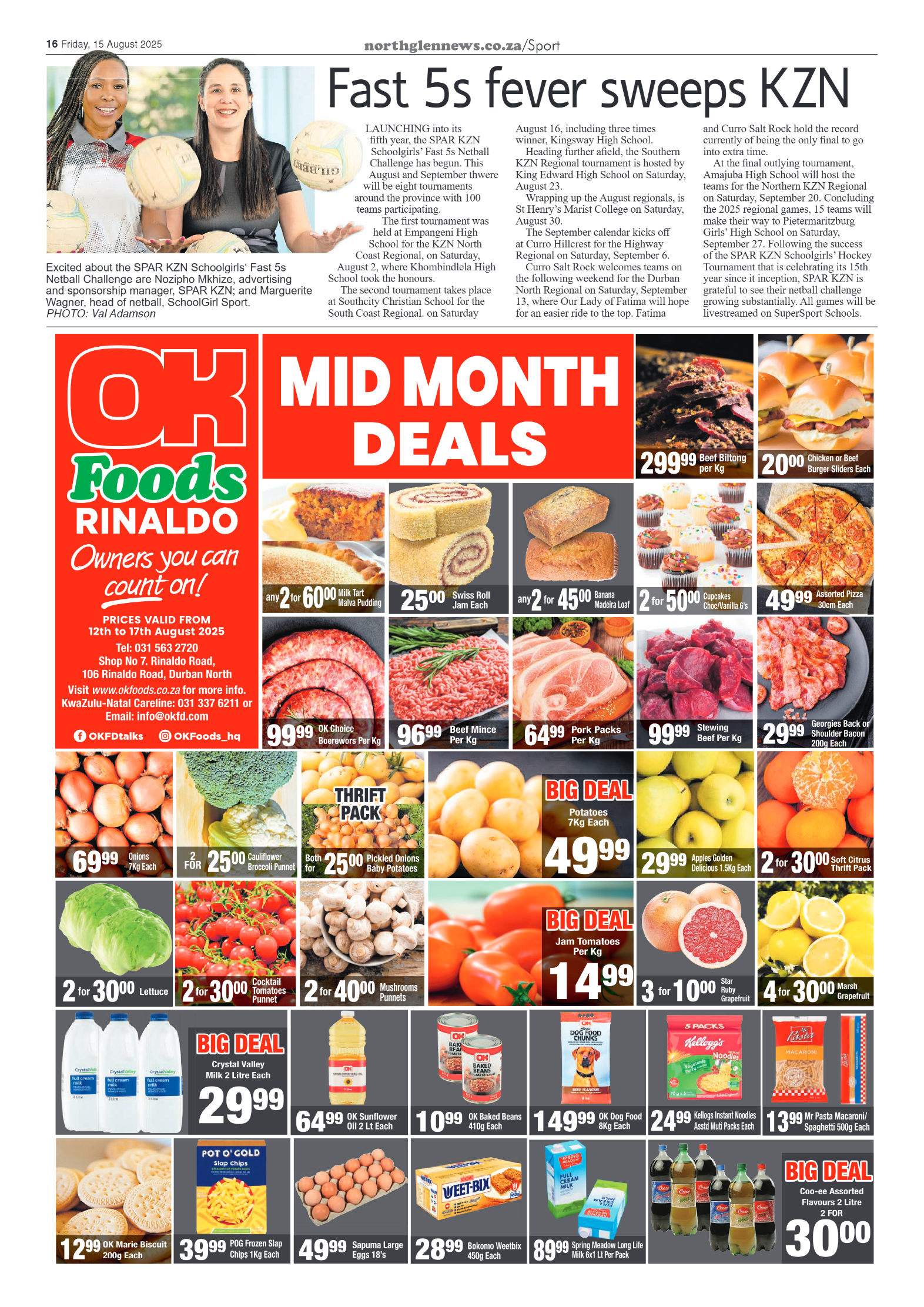 Northglen News 15 August 2025 page 16