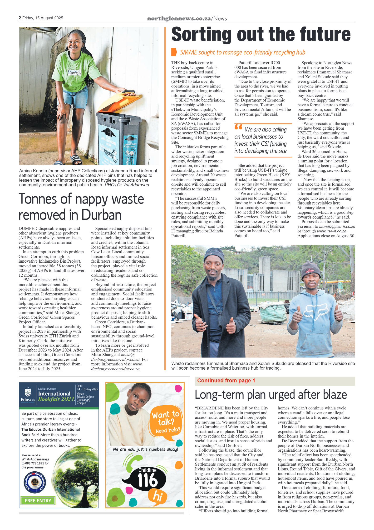 Northglen News 15 August 2025 page 2