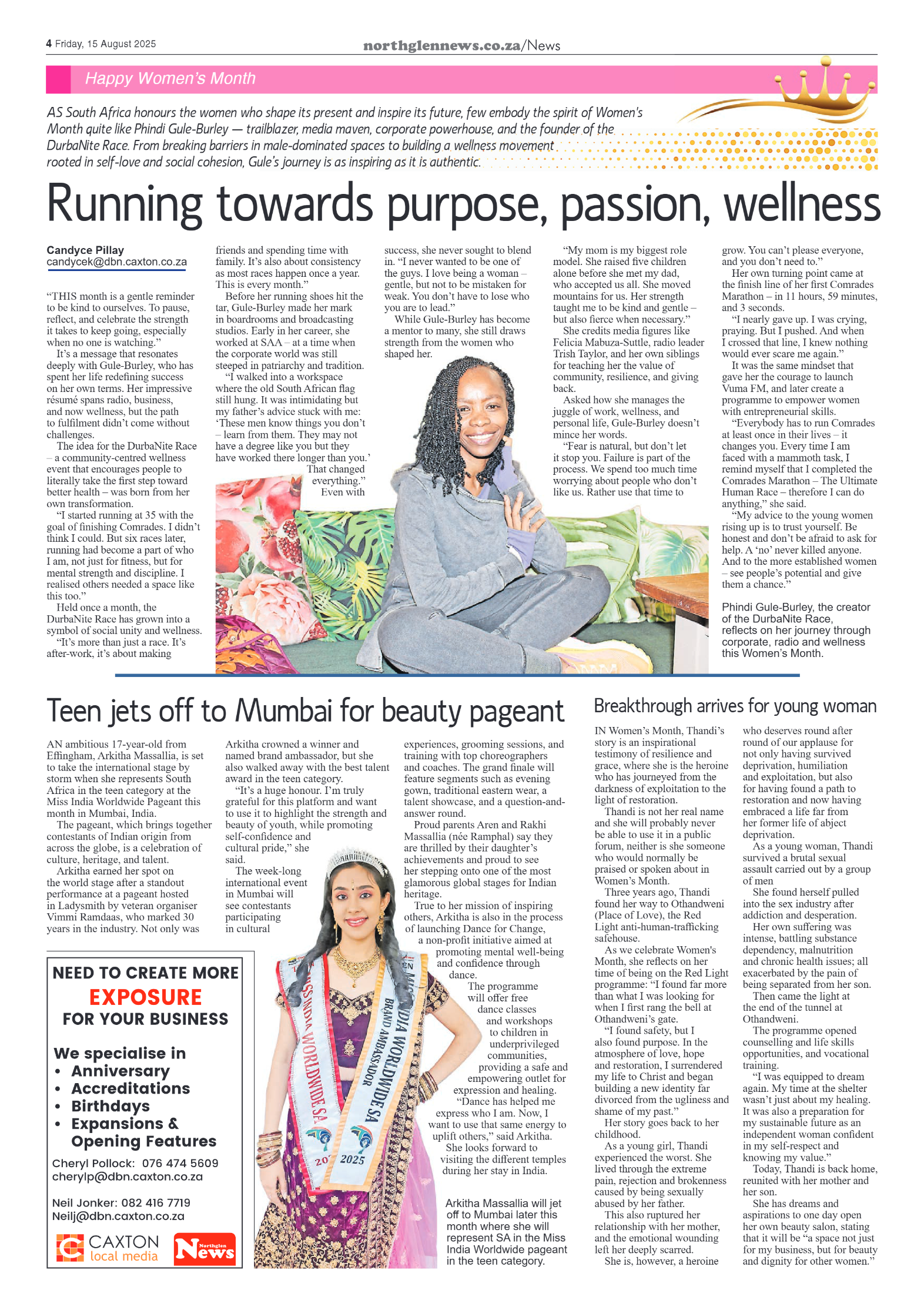 Northglen News 15 August 2025 page 4