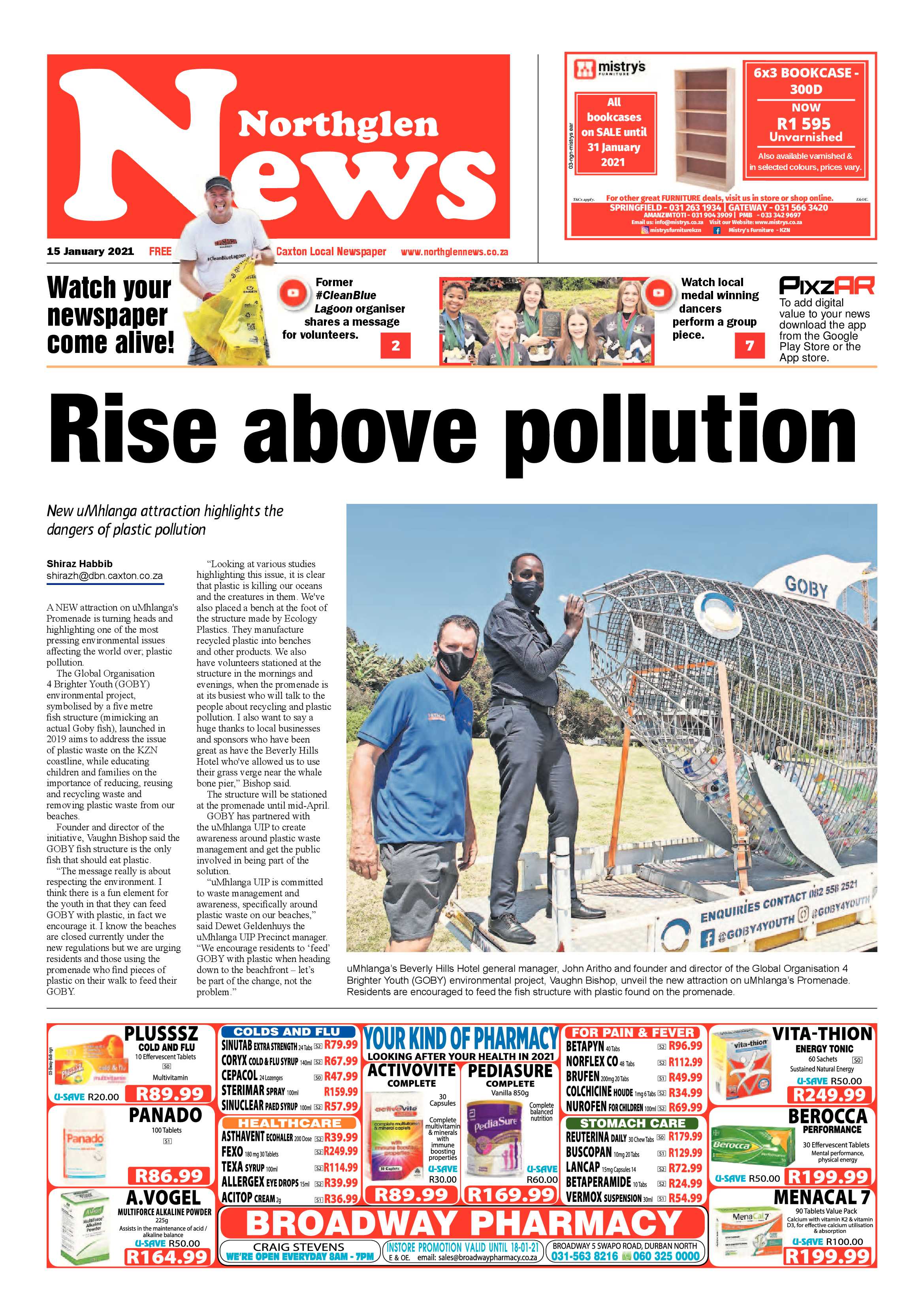 Northglen News 15 January 2021 page 1