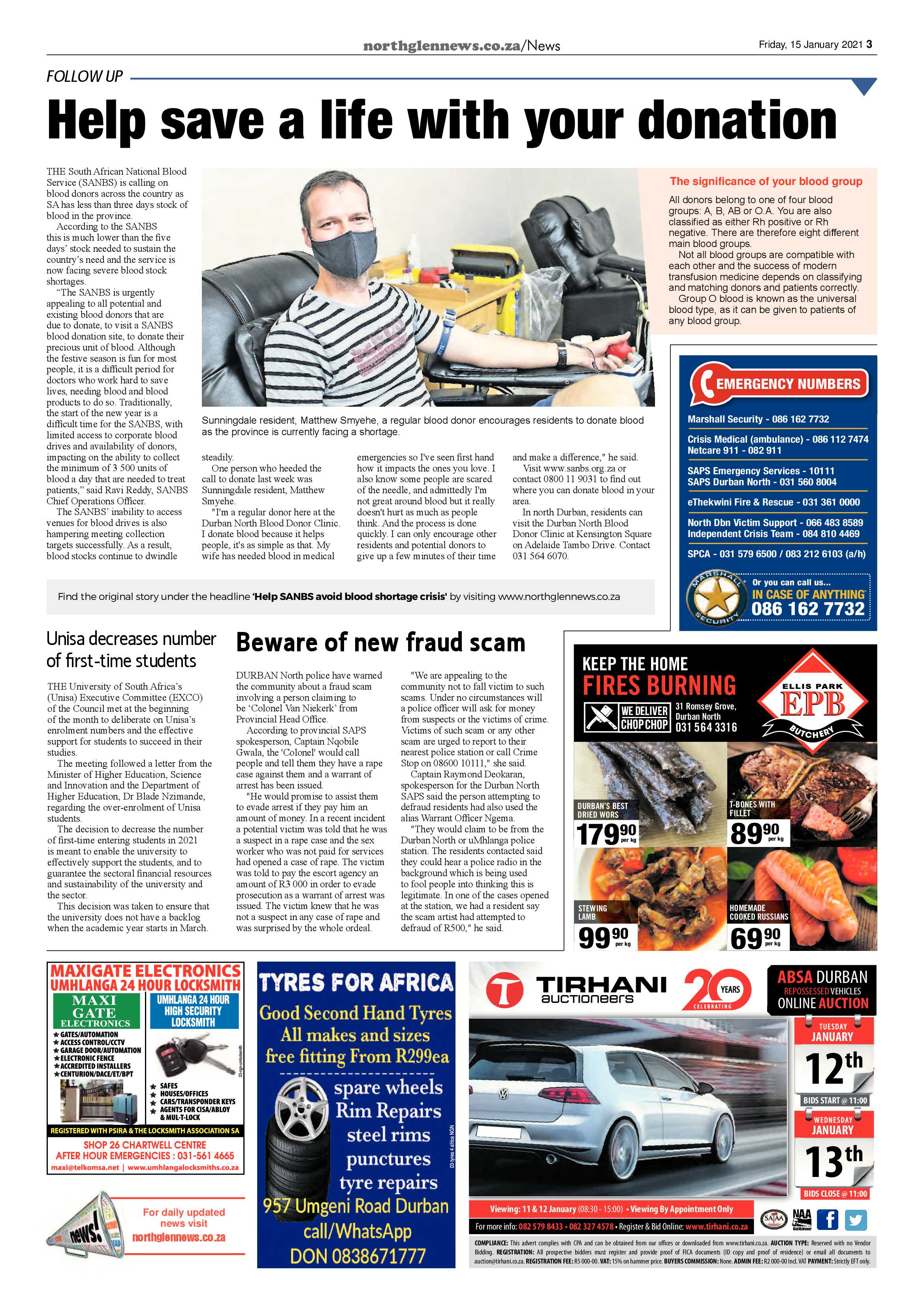 Northglen News 15 January 2021 page 3