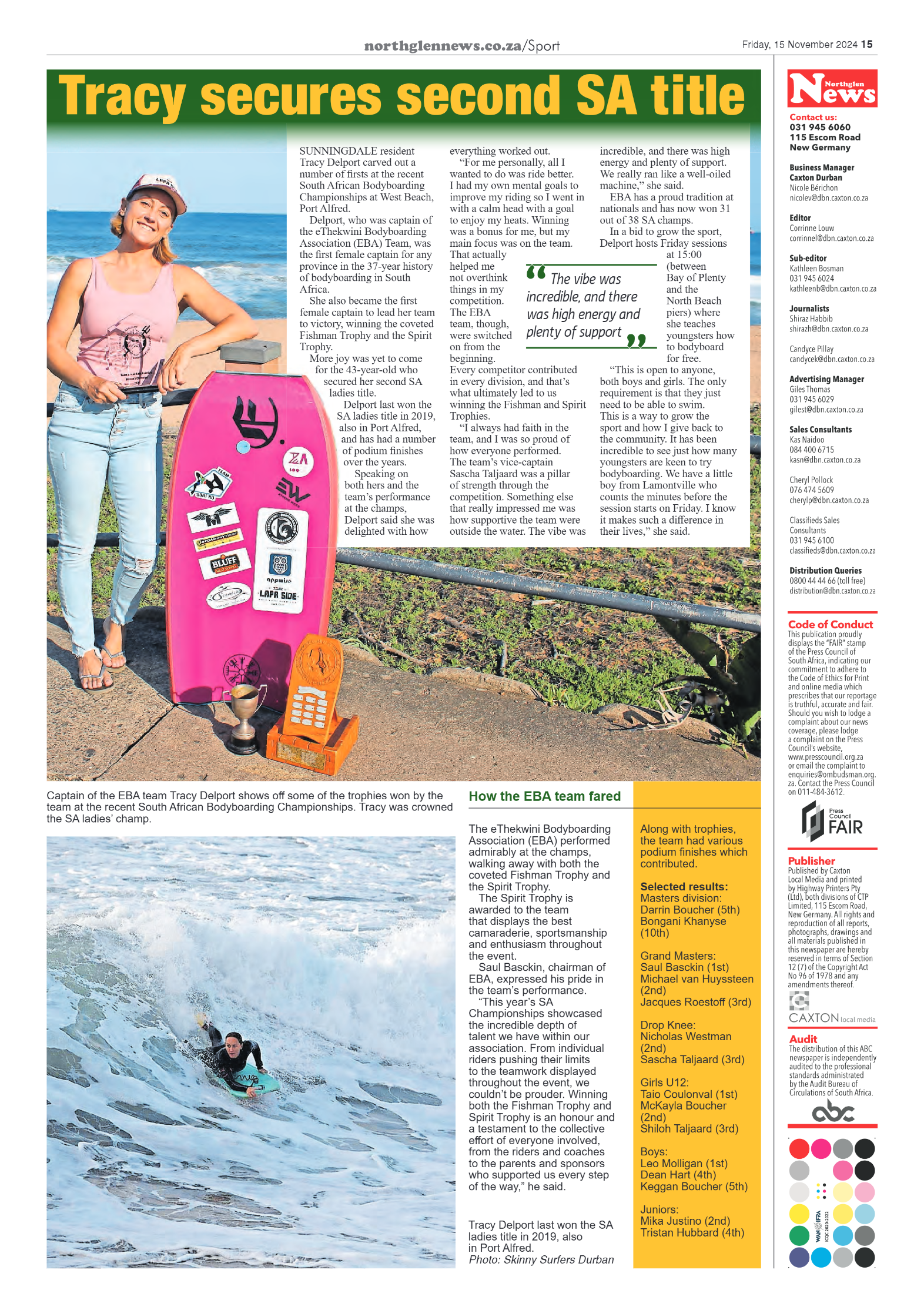 Northglen News 15 November 2024 page 15