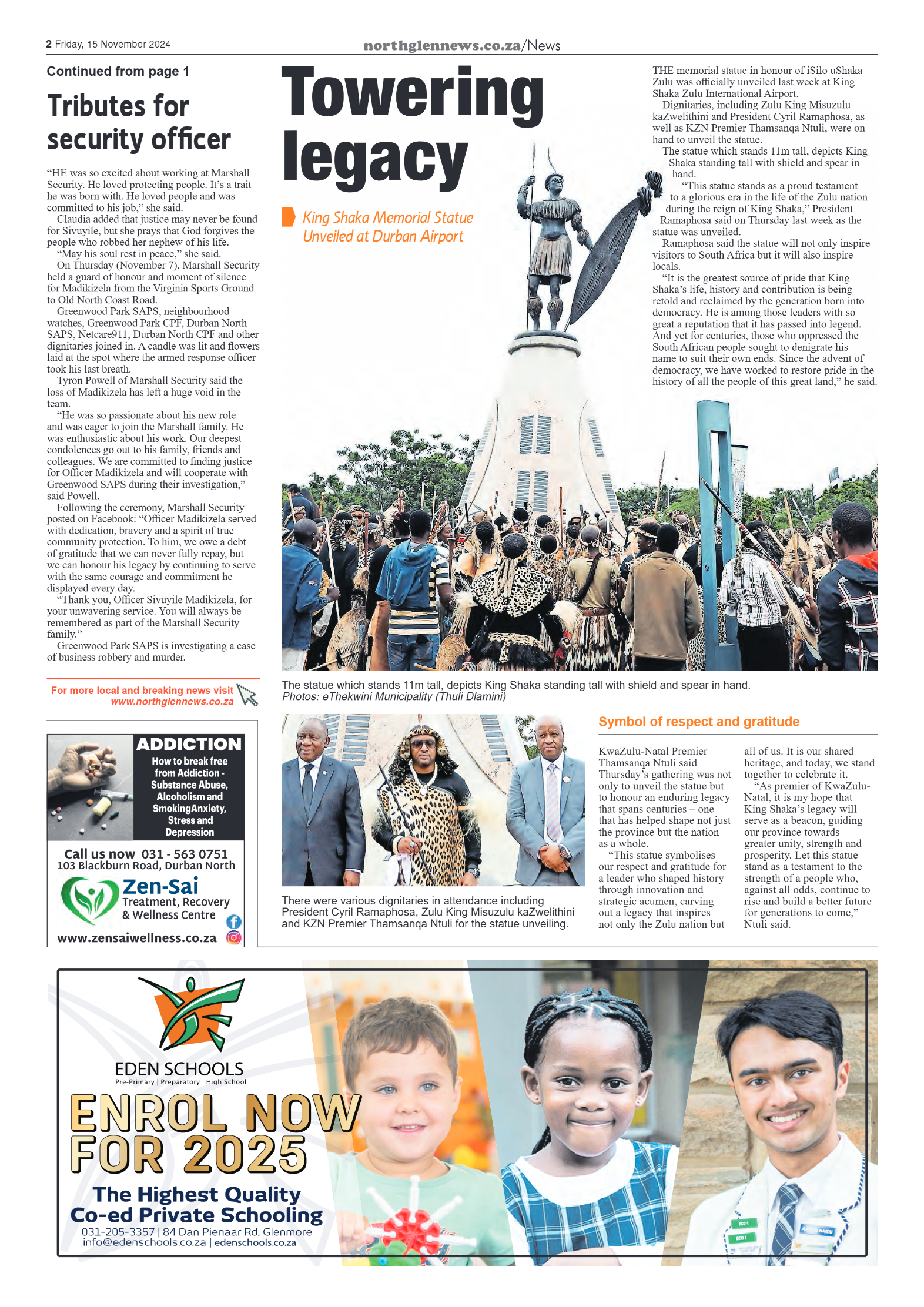 Northglen News 15 November 2024 page 2