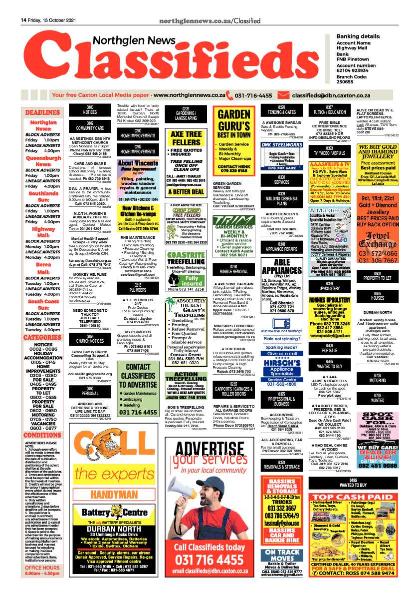 Northglen News 15 October 2021 page 14