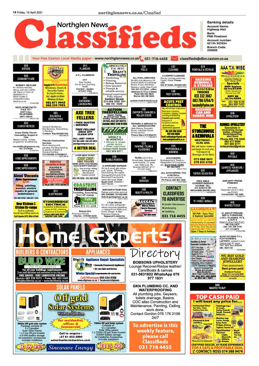 Northglen News 16 April 2021 page 14